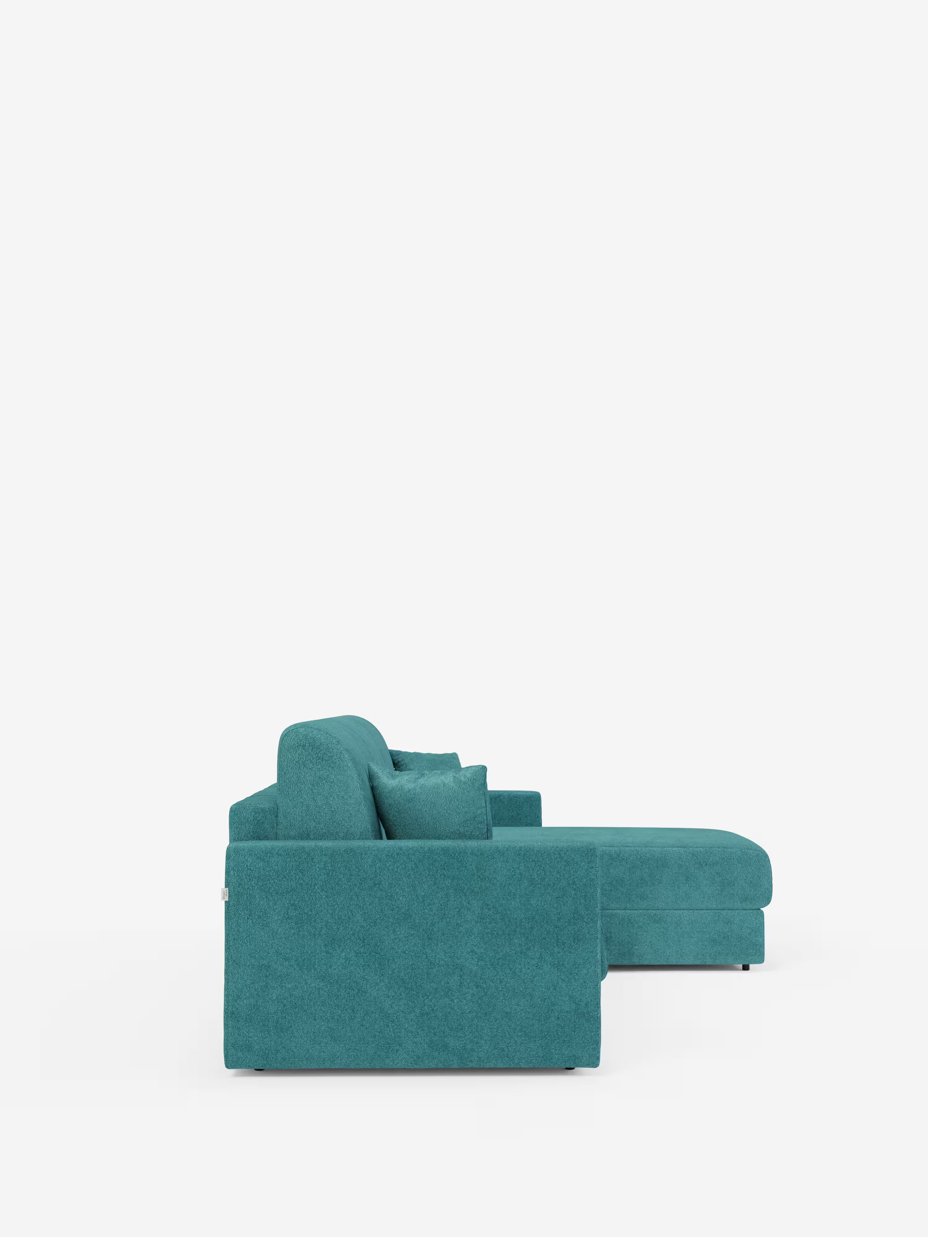 Tommy Divano Letto con penisola contenitore - design minimal e sfoderabile in tessuto smacchiabile simil cotone T33