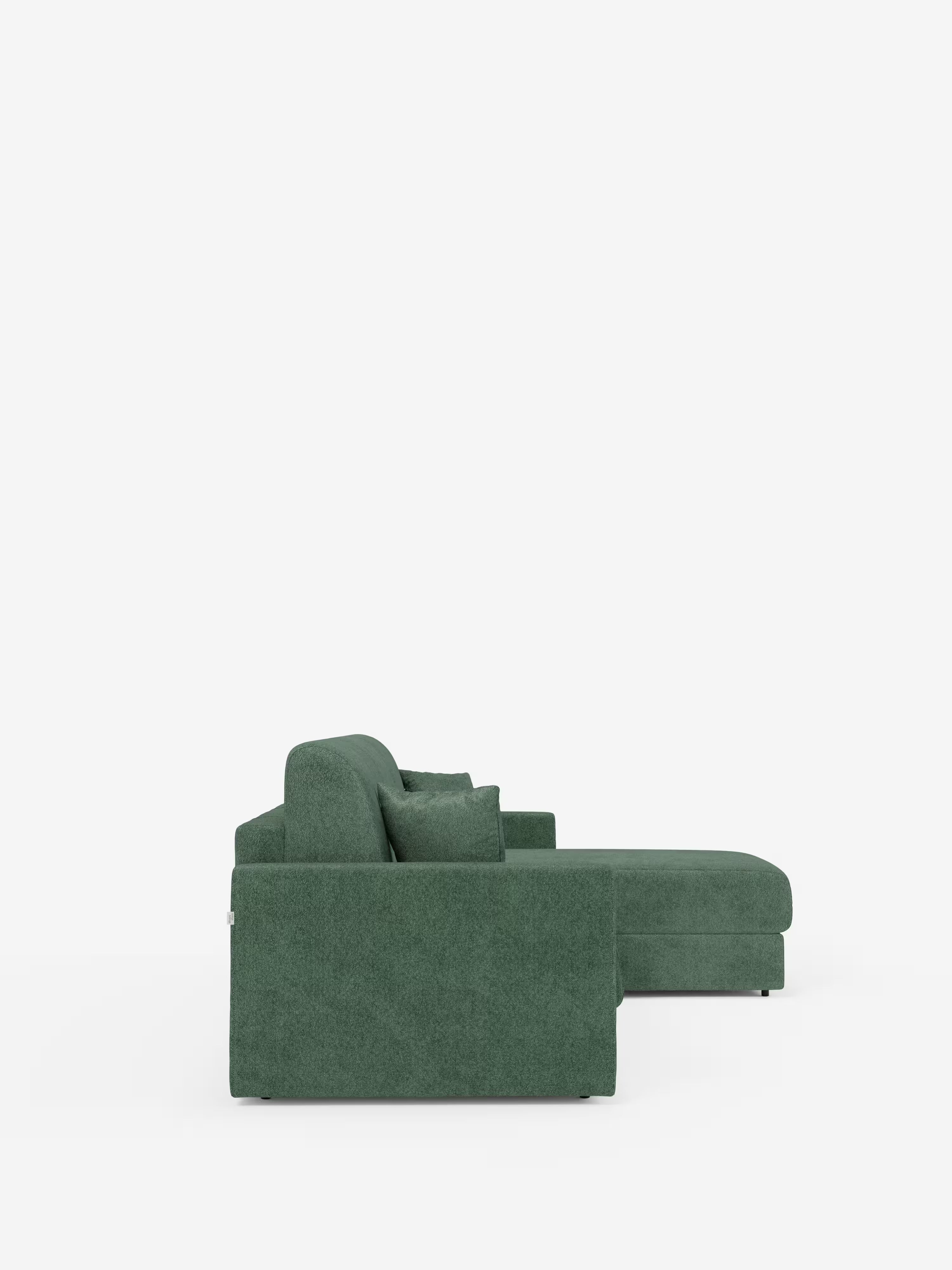 Tommy Divano Letto con penisola contenitore - design minimal e sfoderabile in tessuto smacchiabile simil cotone T33