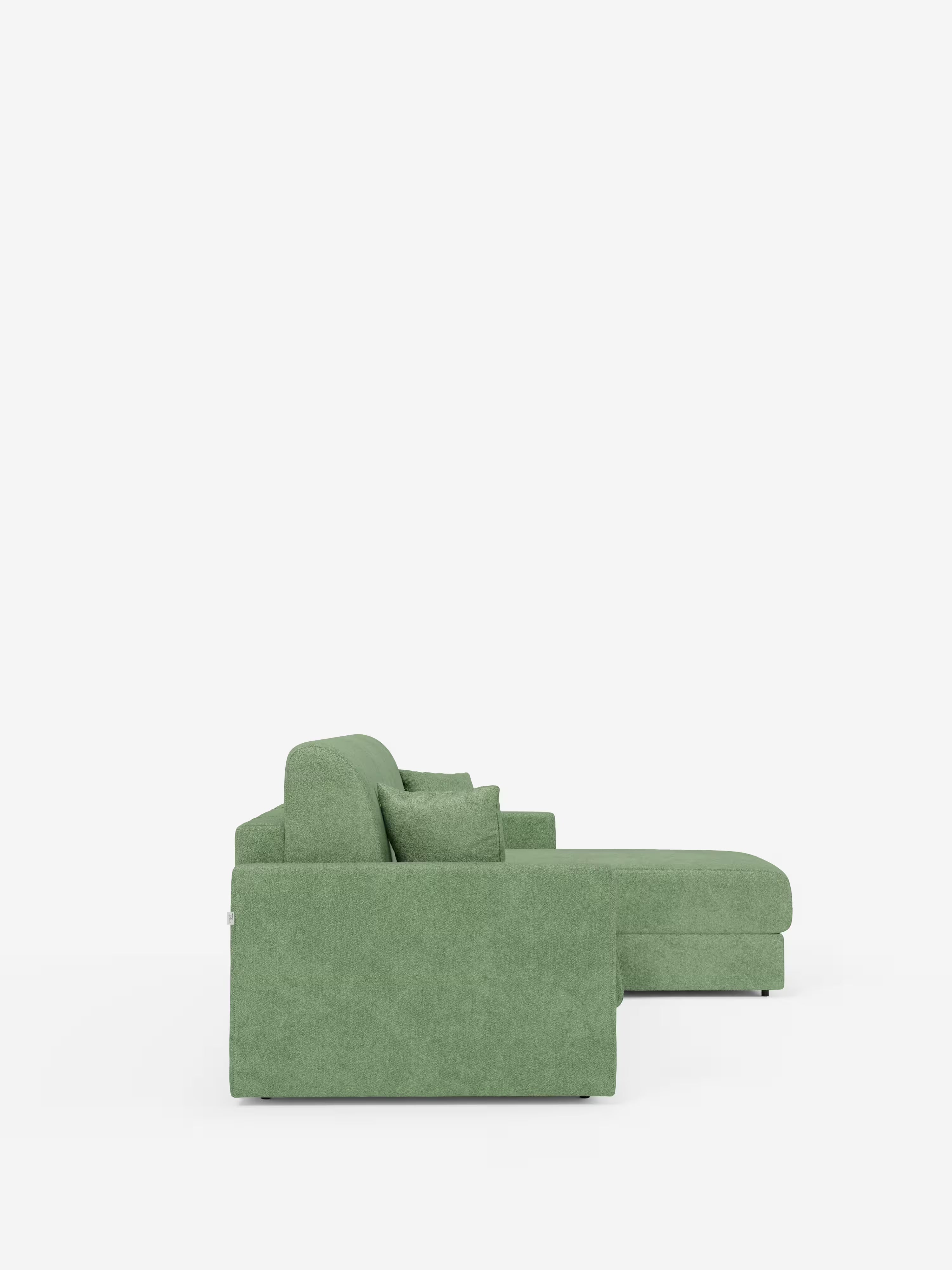 Tommy Divano Letto con penisola contenitore - design minimal e sfoderabile in tessuto smacchiabile simil cotone T33
