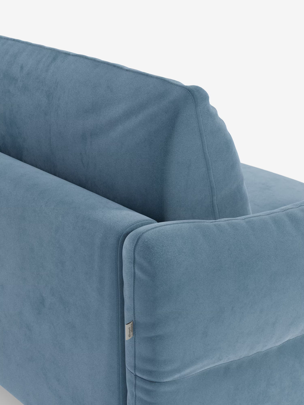 Dalia canapé-lit avec méridienne coffre de rangement et matelas de 18 cm de hauteur - pieds hauts et tissu anti-taches T30
