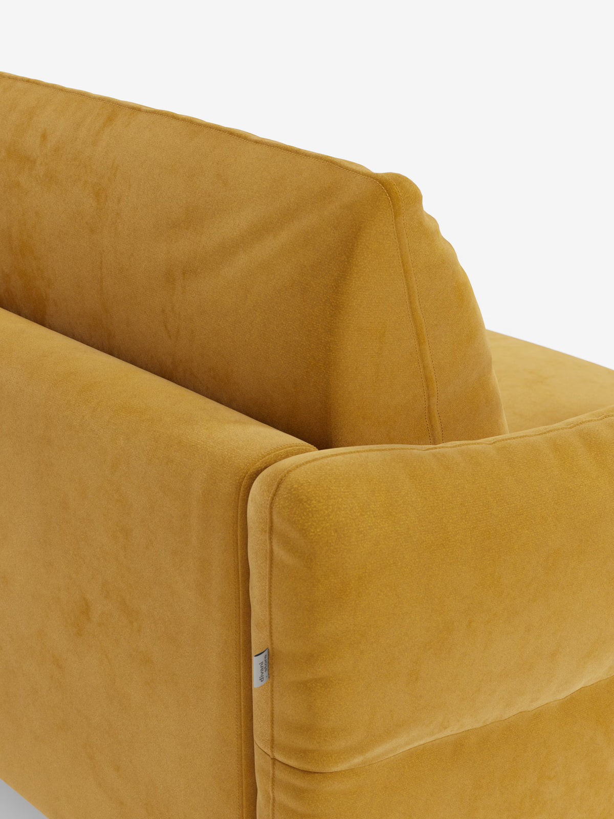 Dalia canapé-lit avec méridienne coffre de rangement et matelas de 18 cm de hauteur - pieds hauts et tissu anti-taches T30
