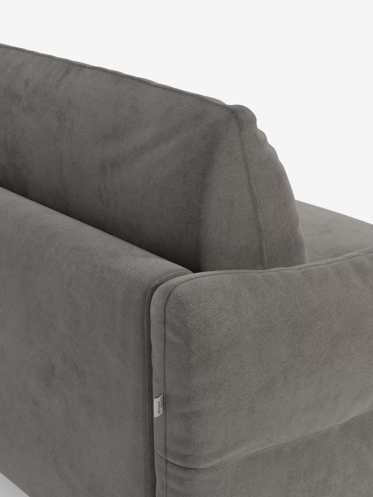 Dalia canapé-lit avec méridienne coffre de rangement et matelas de 18 cm de hauteur - pieds hauts et tissu anti-taches T30