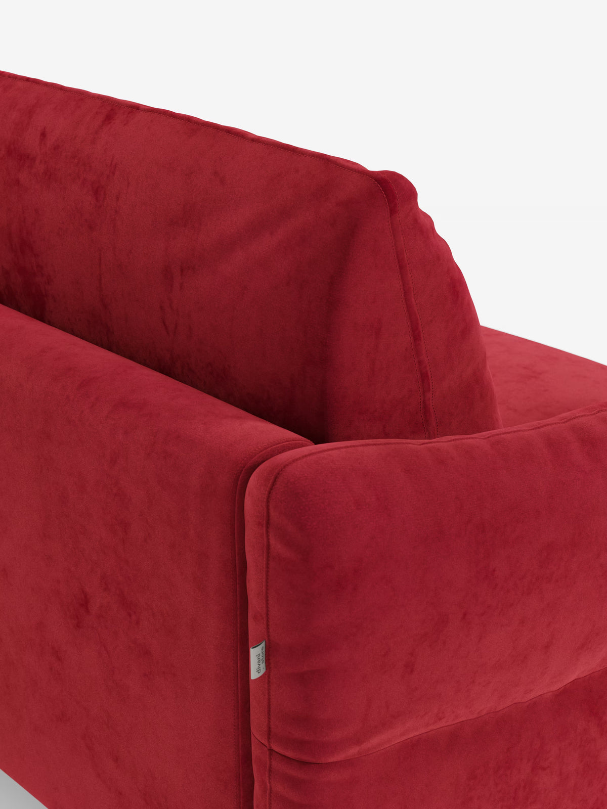 Dalia canapé-lit avec méridienne coffre de rangement et matelas de 18 cm de hauteur - pieds hauts et tissu anti-taches T30