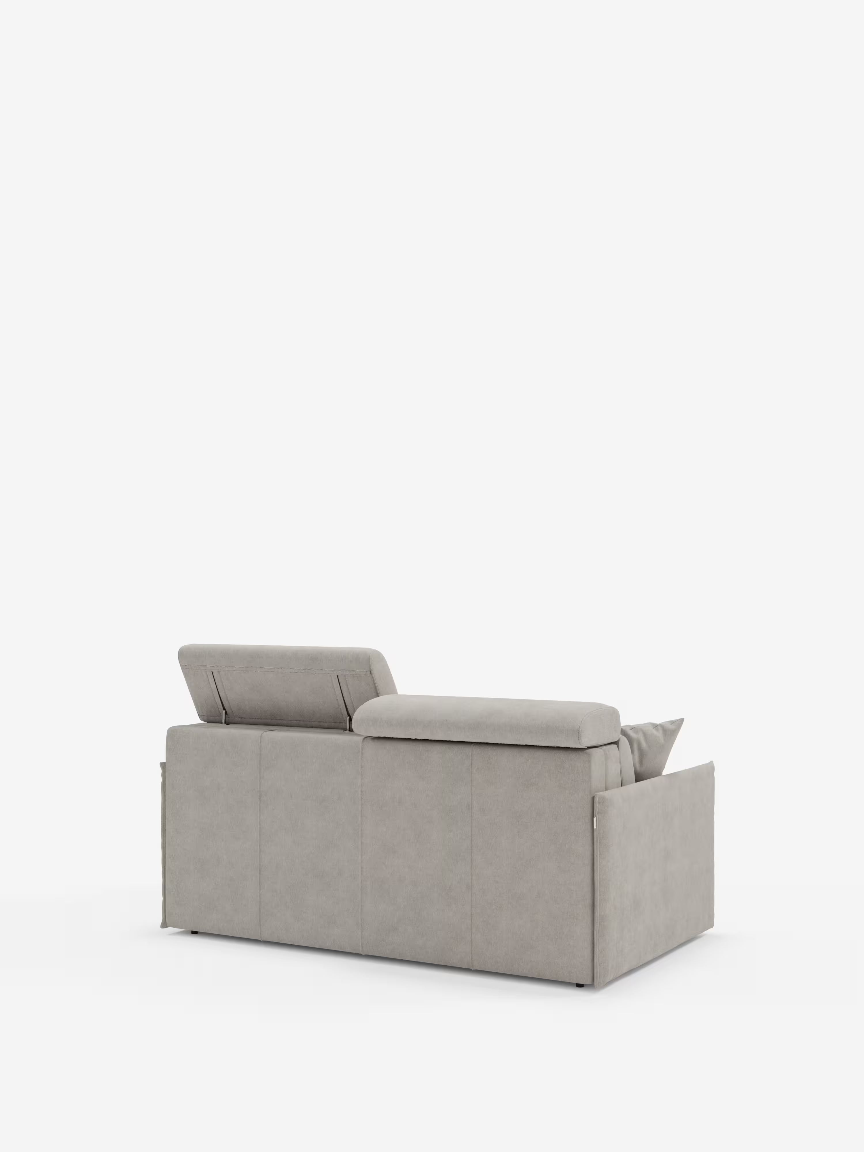 Miryam Canapé convertible avec têtières inclinables et confort maximal - design compact en tissu doux détachable T31