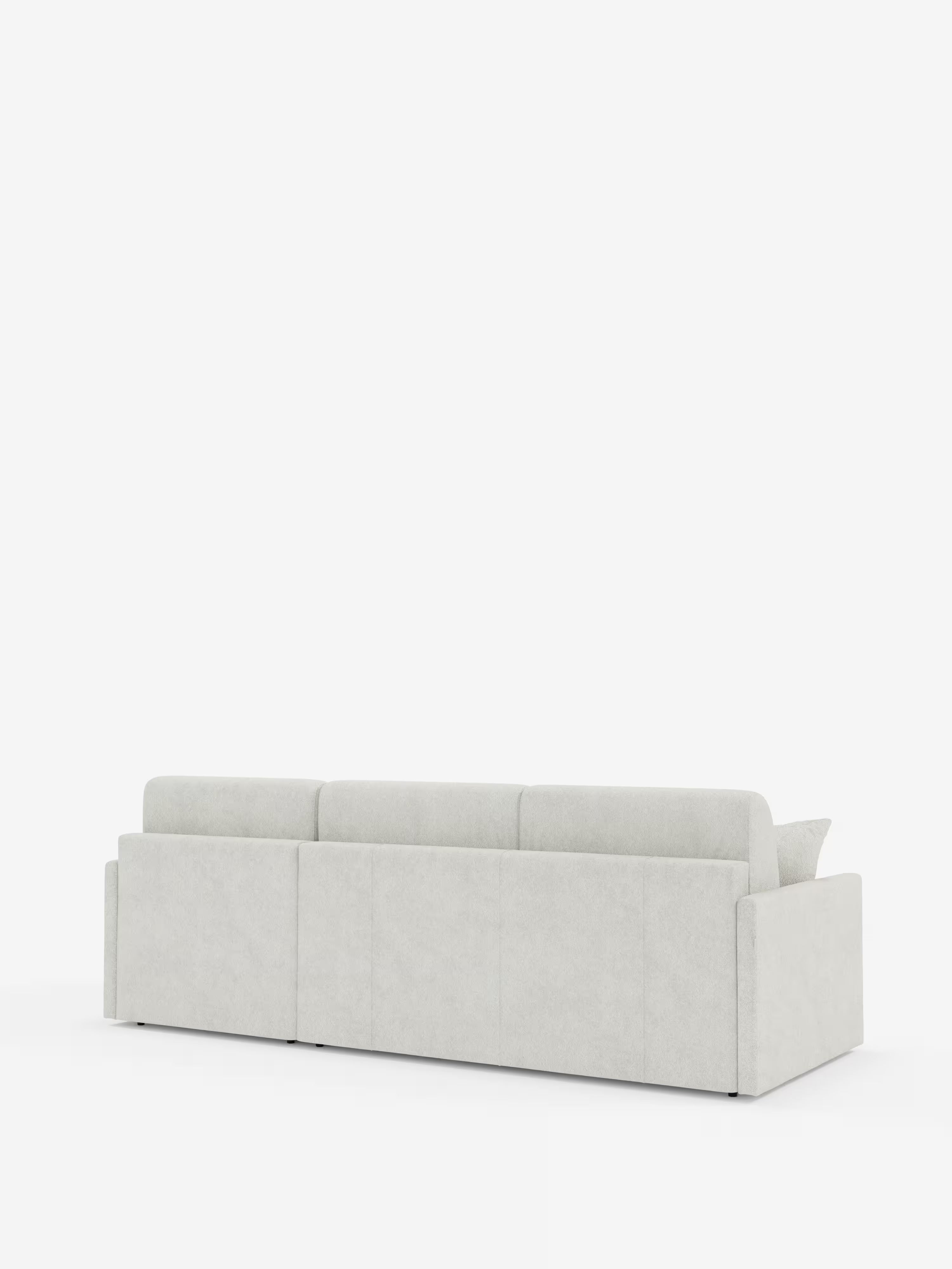 Tommy Divano Letto con penisola contenitore - design minimal e sfoderabile in tessuto smacchiabile simil cotone T33