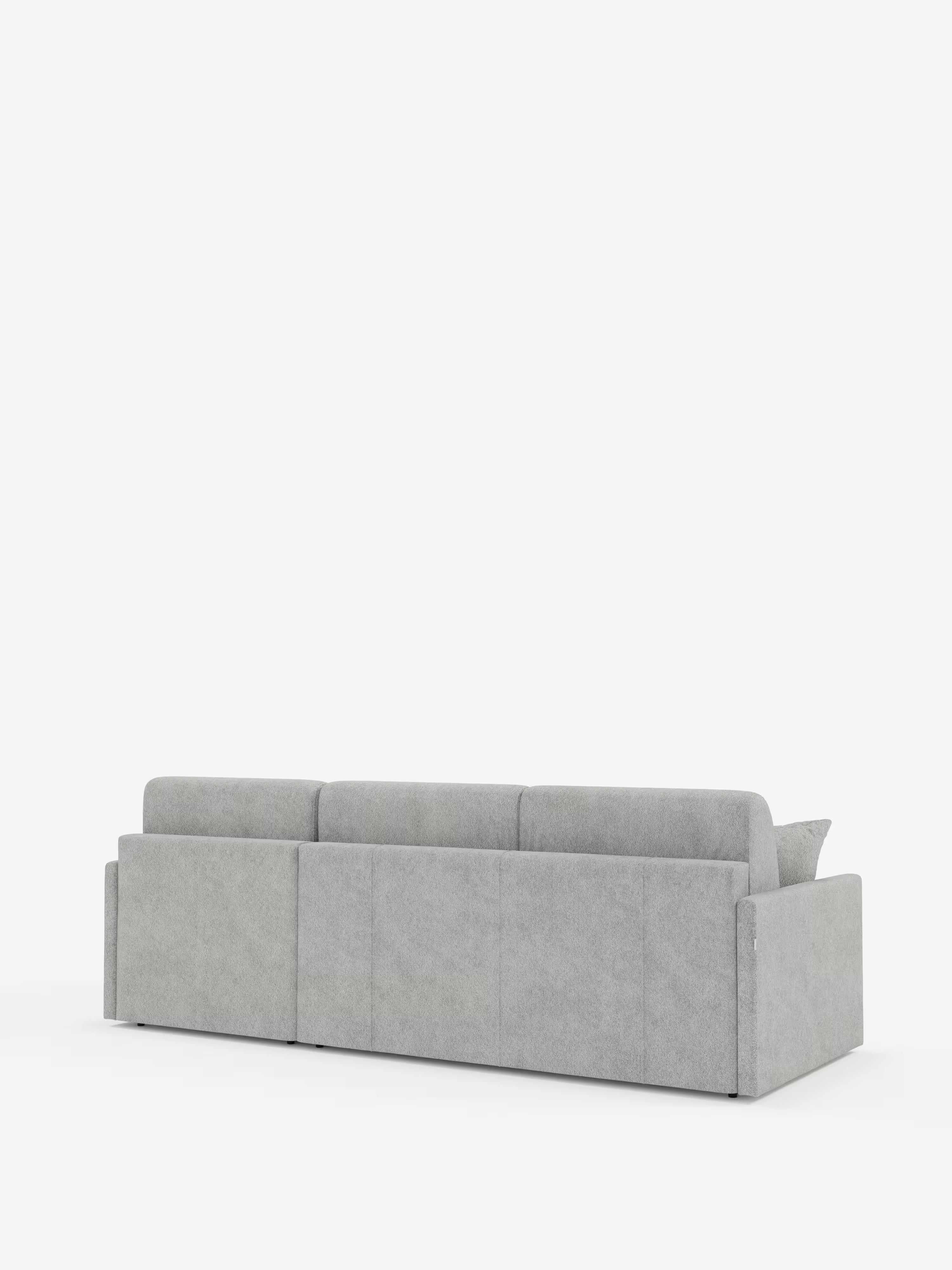 Tommy Divano Letto con penisola contenitore - design minimal e sfoderabile in tessuto smacchiabile simil cotone T33