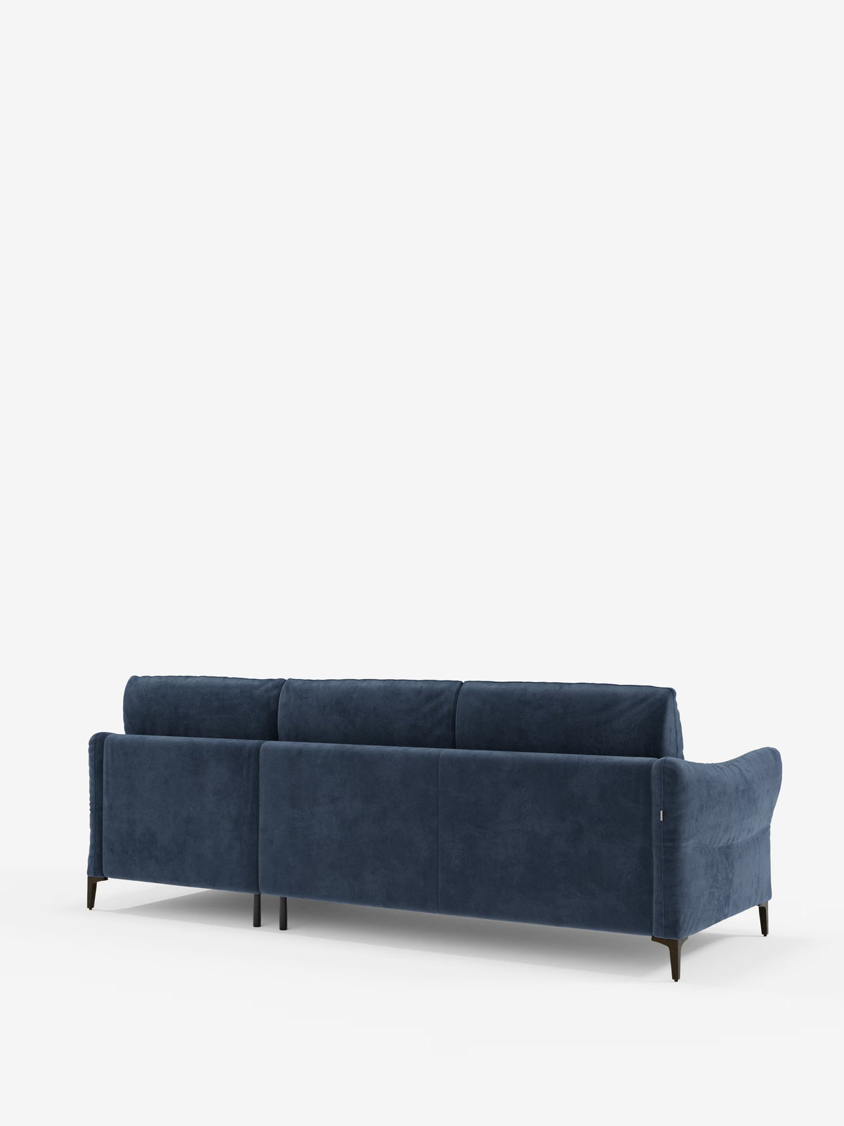 Dalia canapé-lit avec méridienne coffre de rangement et matelas de 18 cm de hauteur - pieds hauts et tissu anti-taches T30