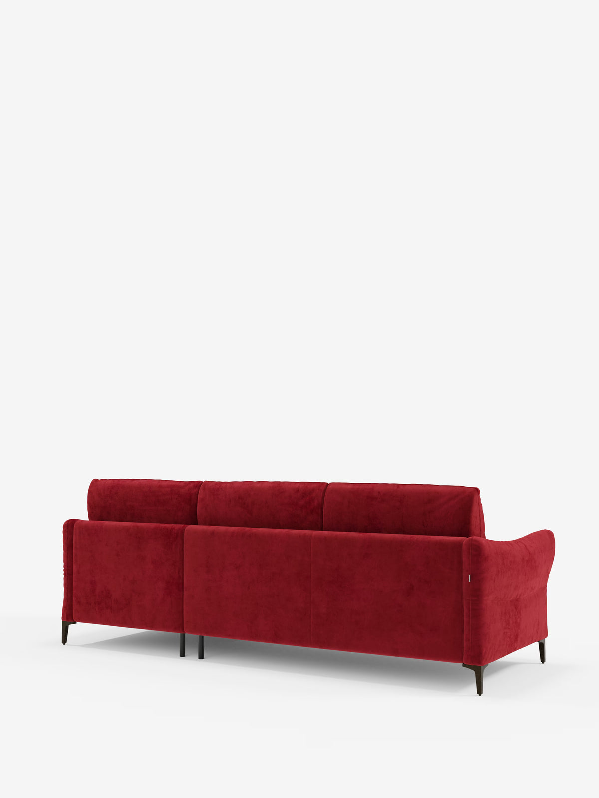 Dalia canapé-lit avec méridienne coffre de rangement et matelas de 18 cm de hauteur - pieds hauts et tissu anti-taches T30