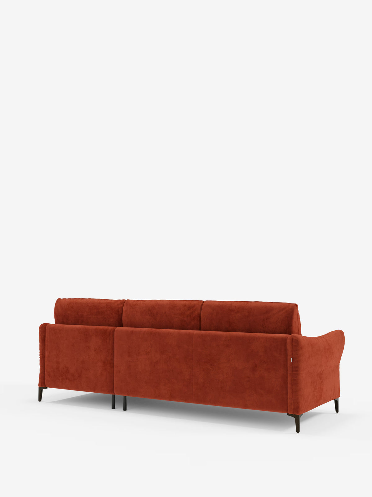 Dalia canapé-lit avec méridienne coffre de rangement et matelas de 18 cm de hauteur - pieds hauts et tissu anti-taches T30