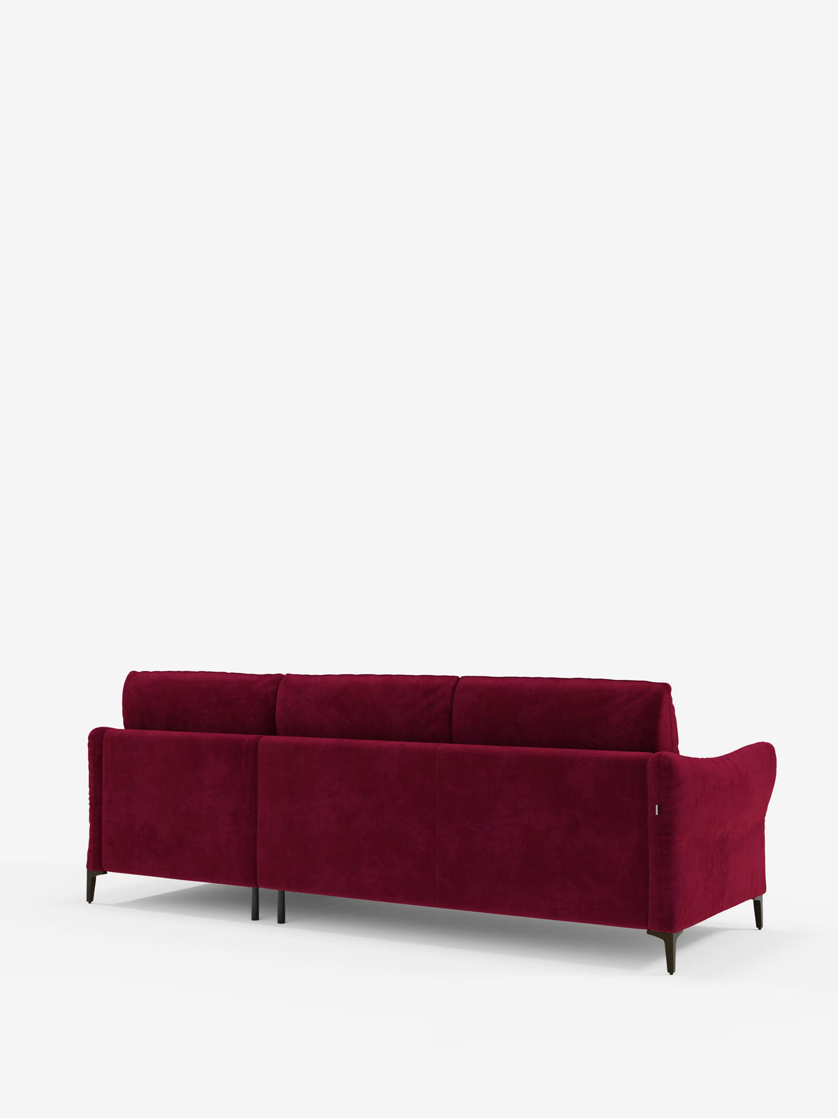 Dalia canapé-lit avec méridienne coffre de rangement et matelas de 18 cm de hauteur - pieds hauts et tissu anti-taches T30