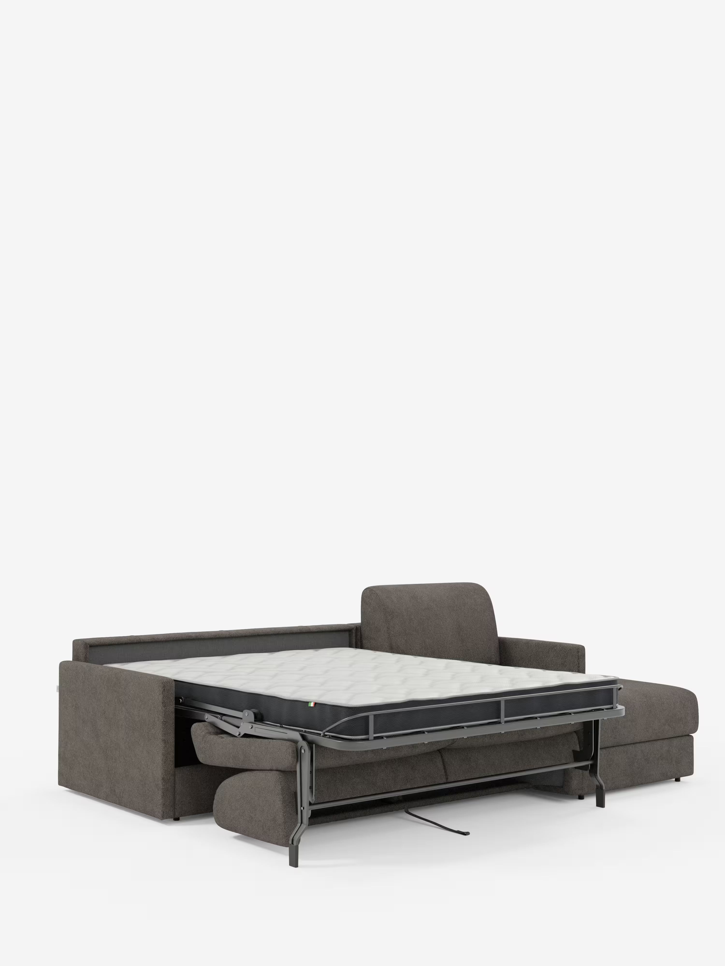 Tommy Divano Letto con penisola contenitore - design minimal e sfoderabile in tessuto smacchiabile simil cotone T33
