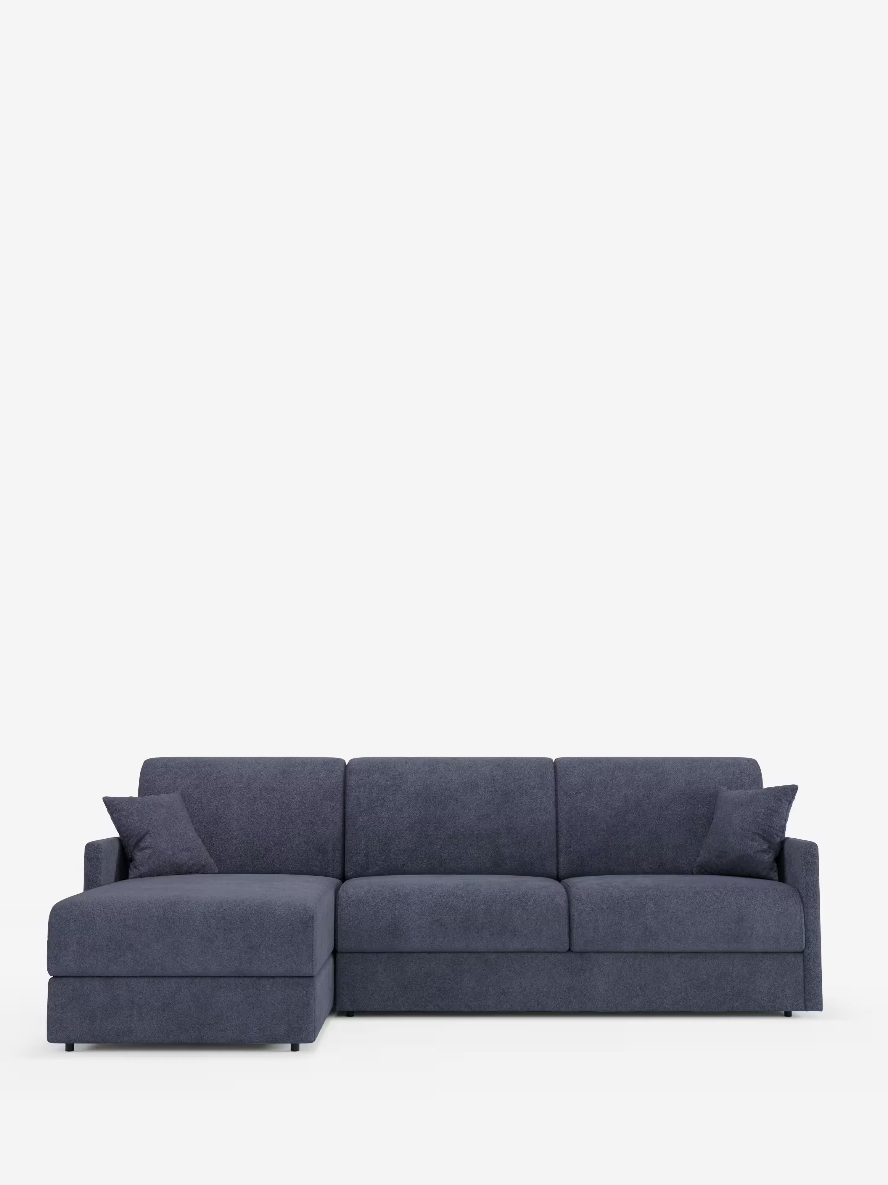 Tommy Divano Letto con penisola contenitore - design minimal e sfoderabile in tessuto smacchiabile simil cotone T33