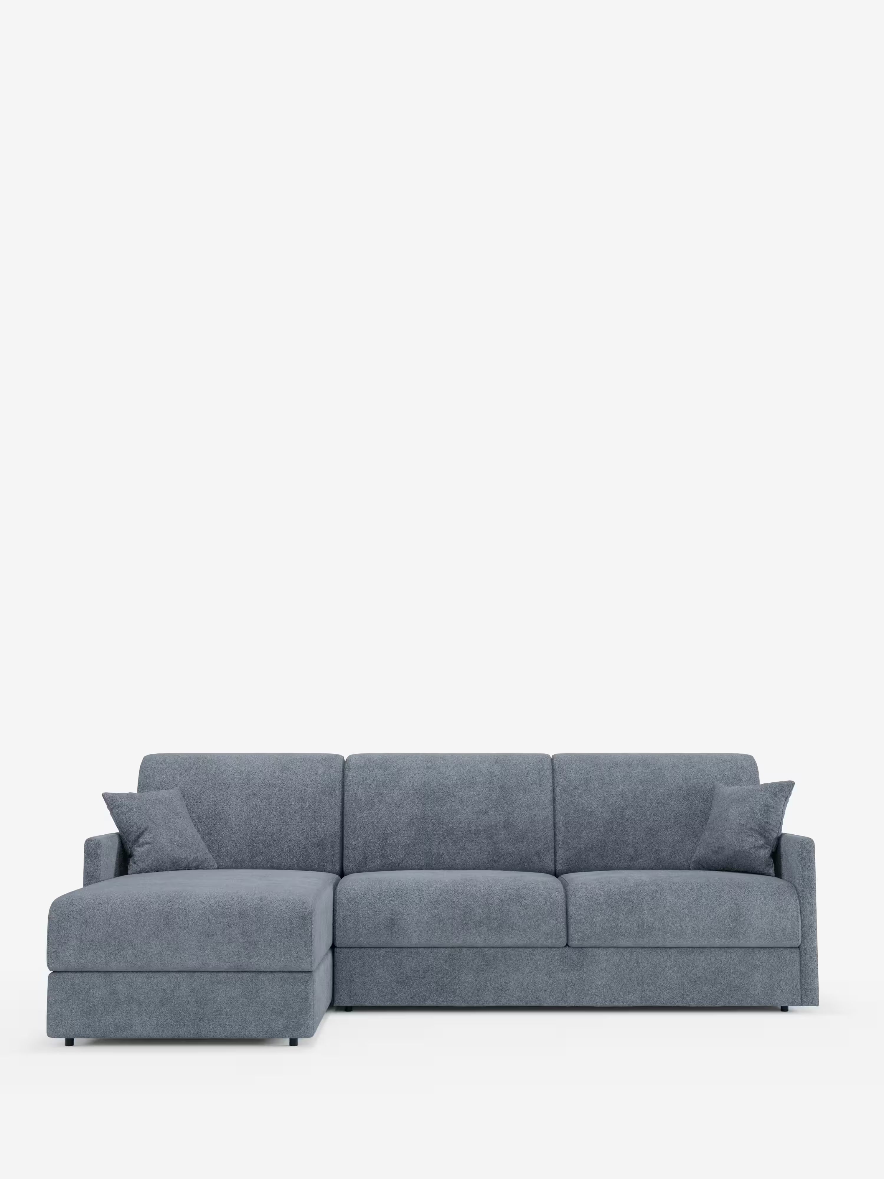 Tommy Divano Letto con penisola contenitore - design minimal e sfoderabile in tessuto smacchiabile simil cotone T33