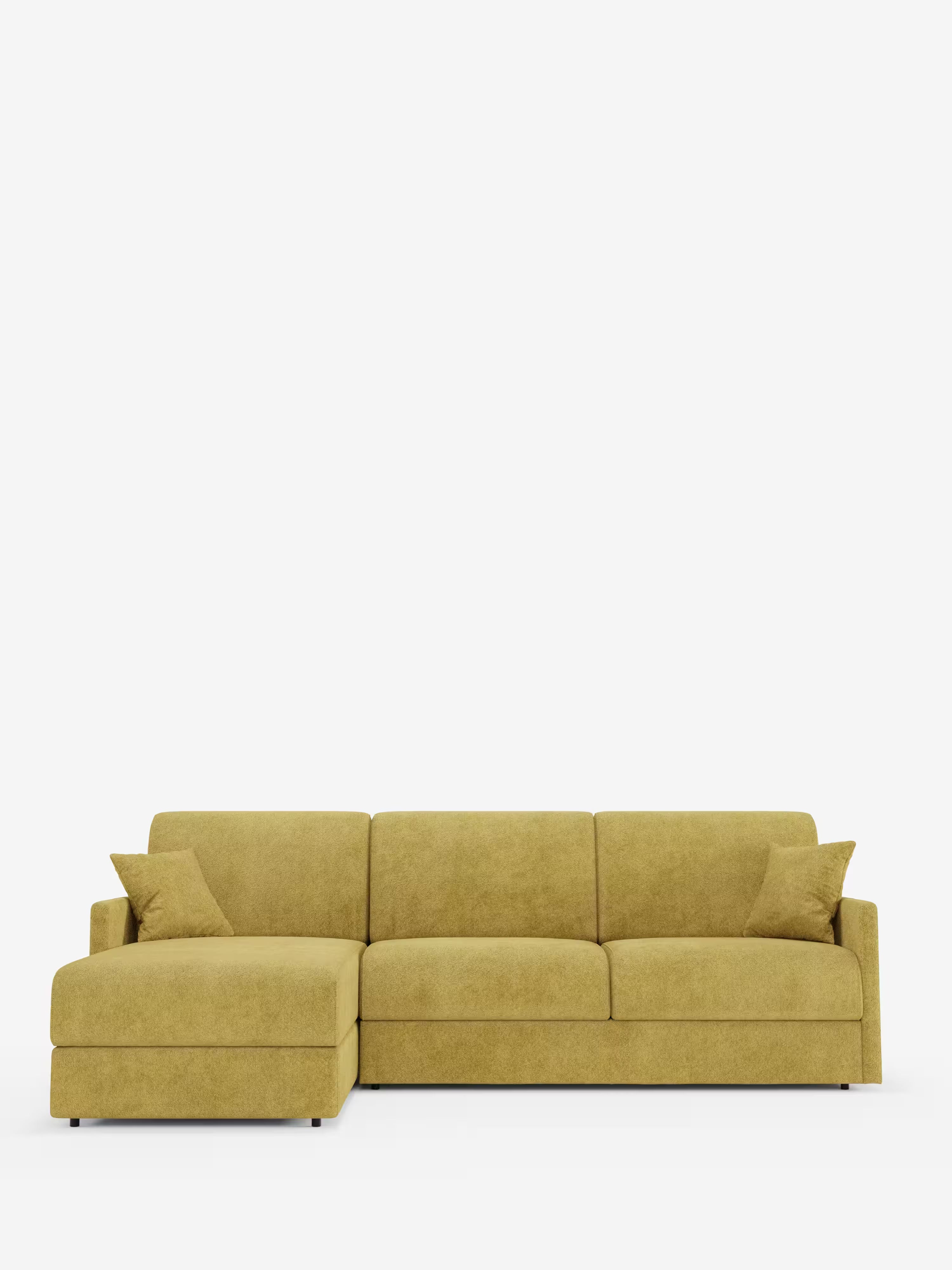 Tommy Divano Letto con penisola contenitore - design minimal e sfoderabile in tessuto smacchiabile simil cotone T33
