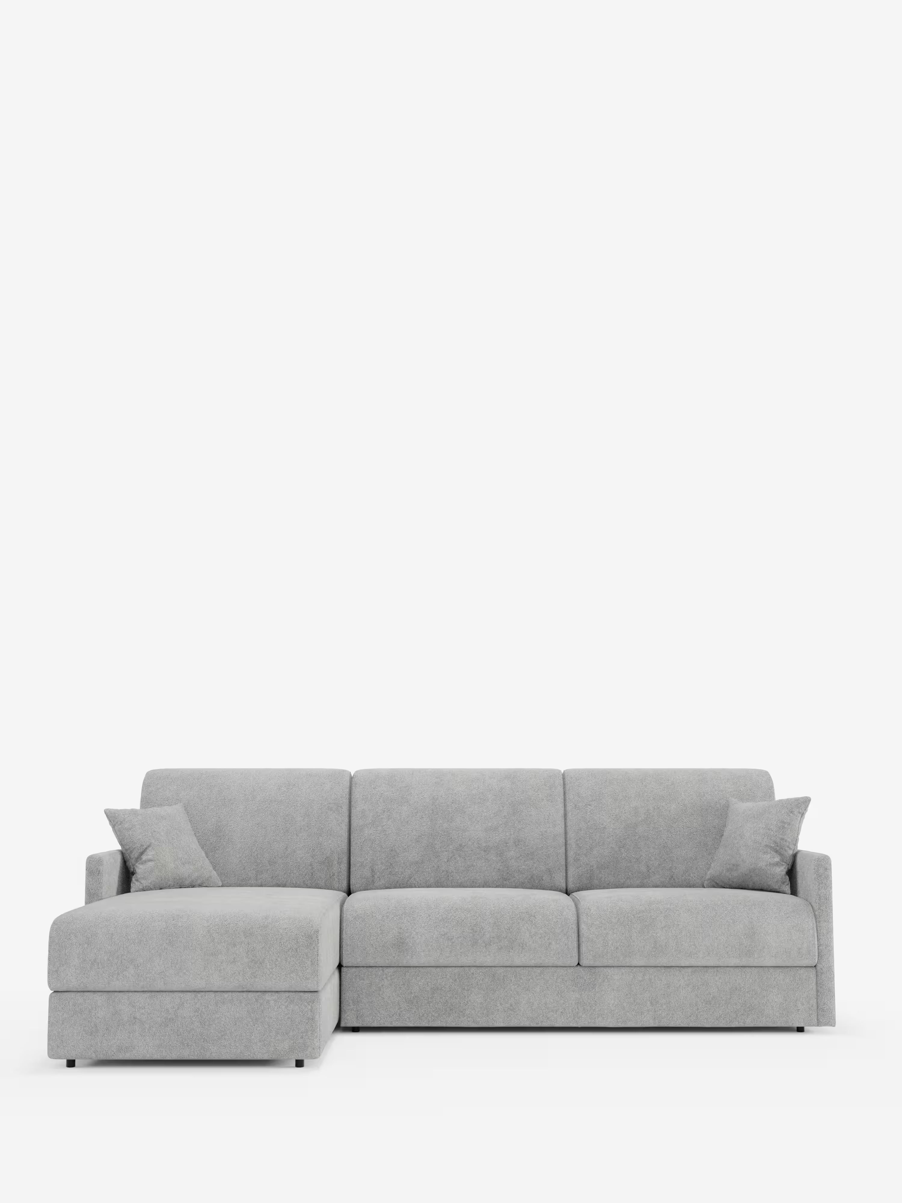 Tommy Divano Letto con penisola contenitore - design minimal e sfoderabile in tessuto smacchiabile simil cotone T33
