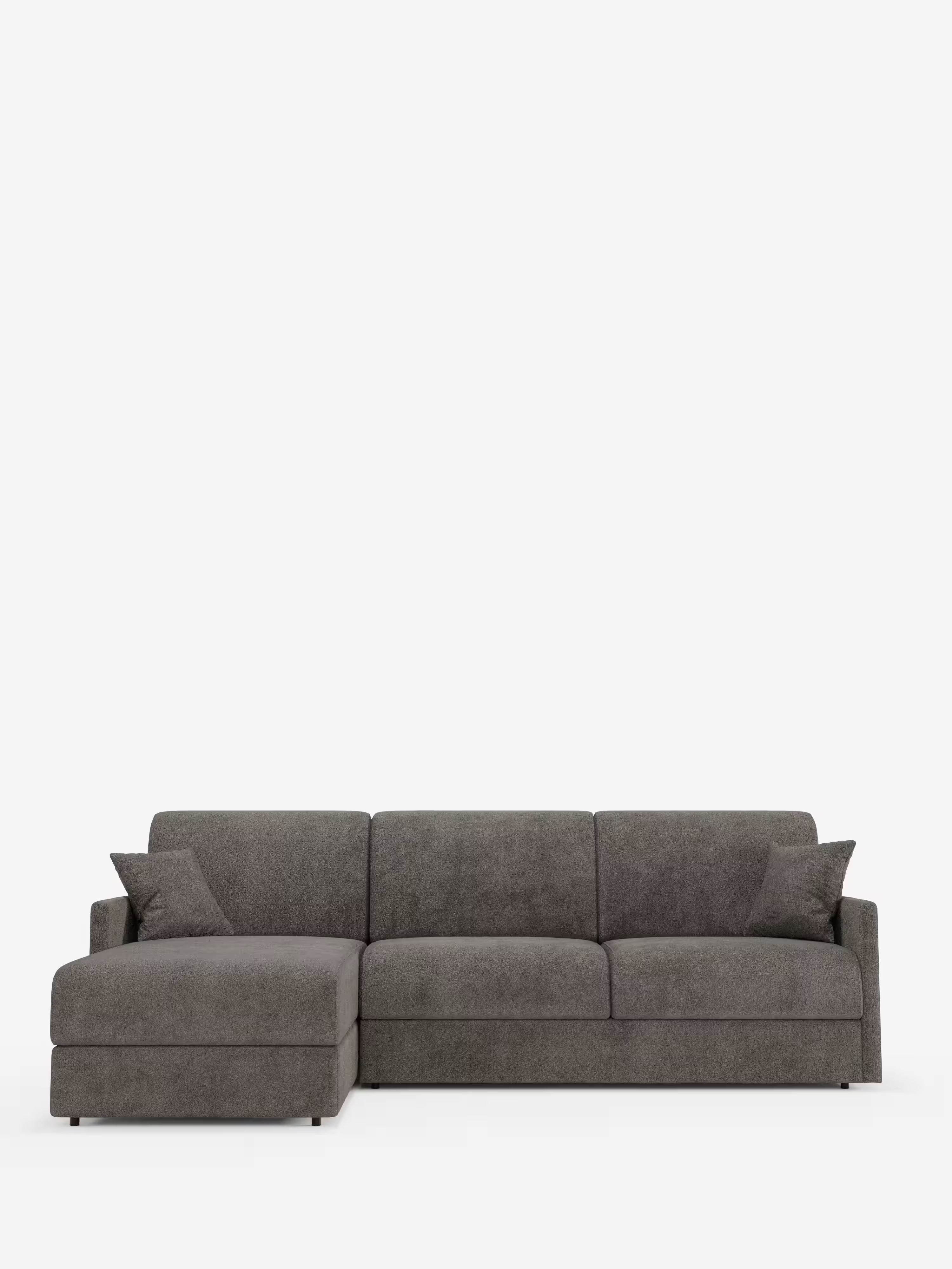 Tommy Divano Letto con penisola contenitore - design minimal e sfoderabile in tessuto smacchiabile simil cotone T33