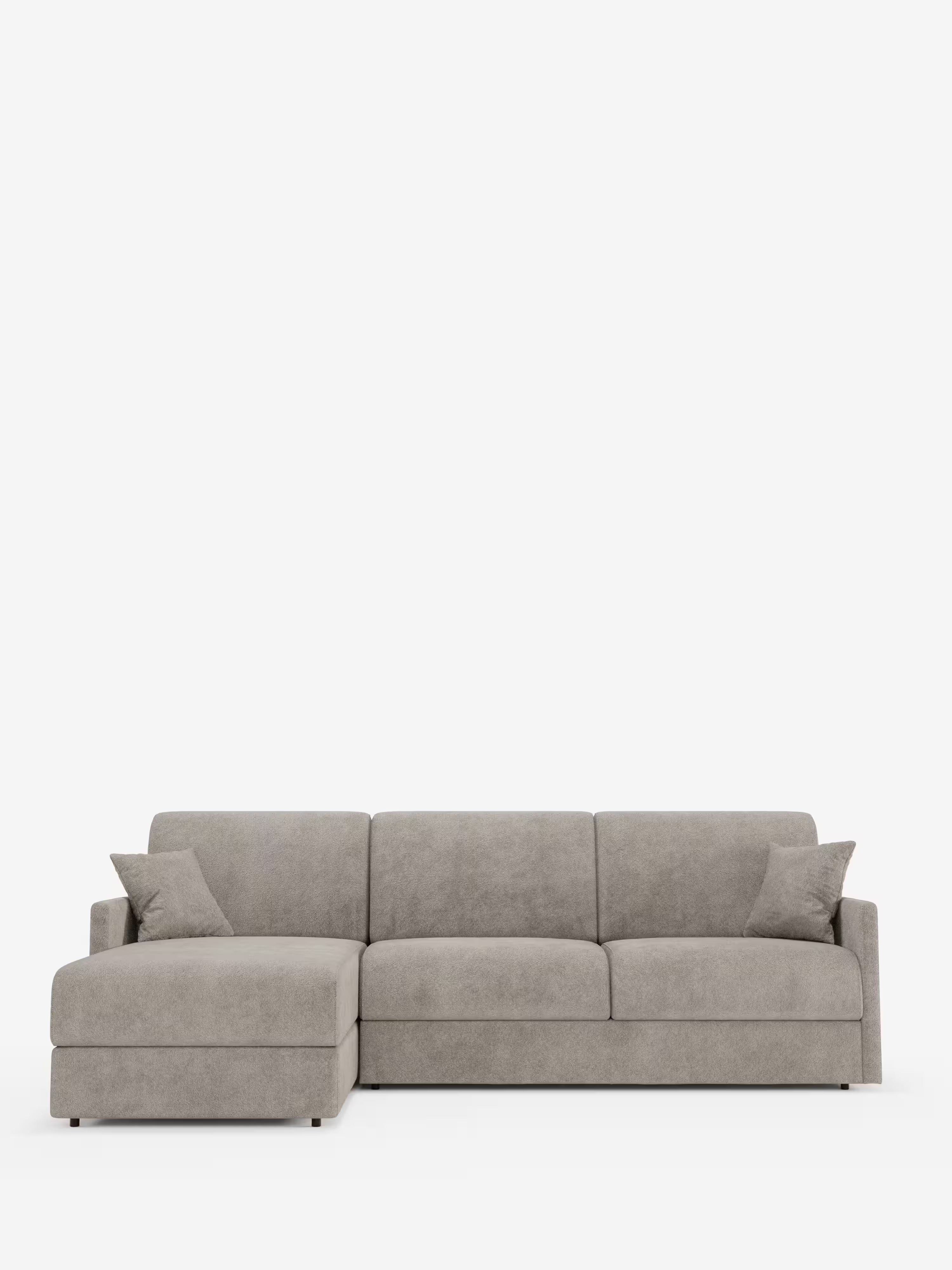 Tommy Divano Letto con penisola contenitore - design minimal e sfoderabile in tessuto smacchiabile simil cotone T33