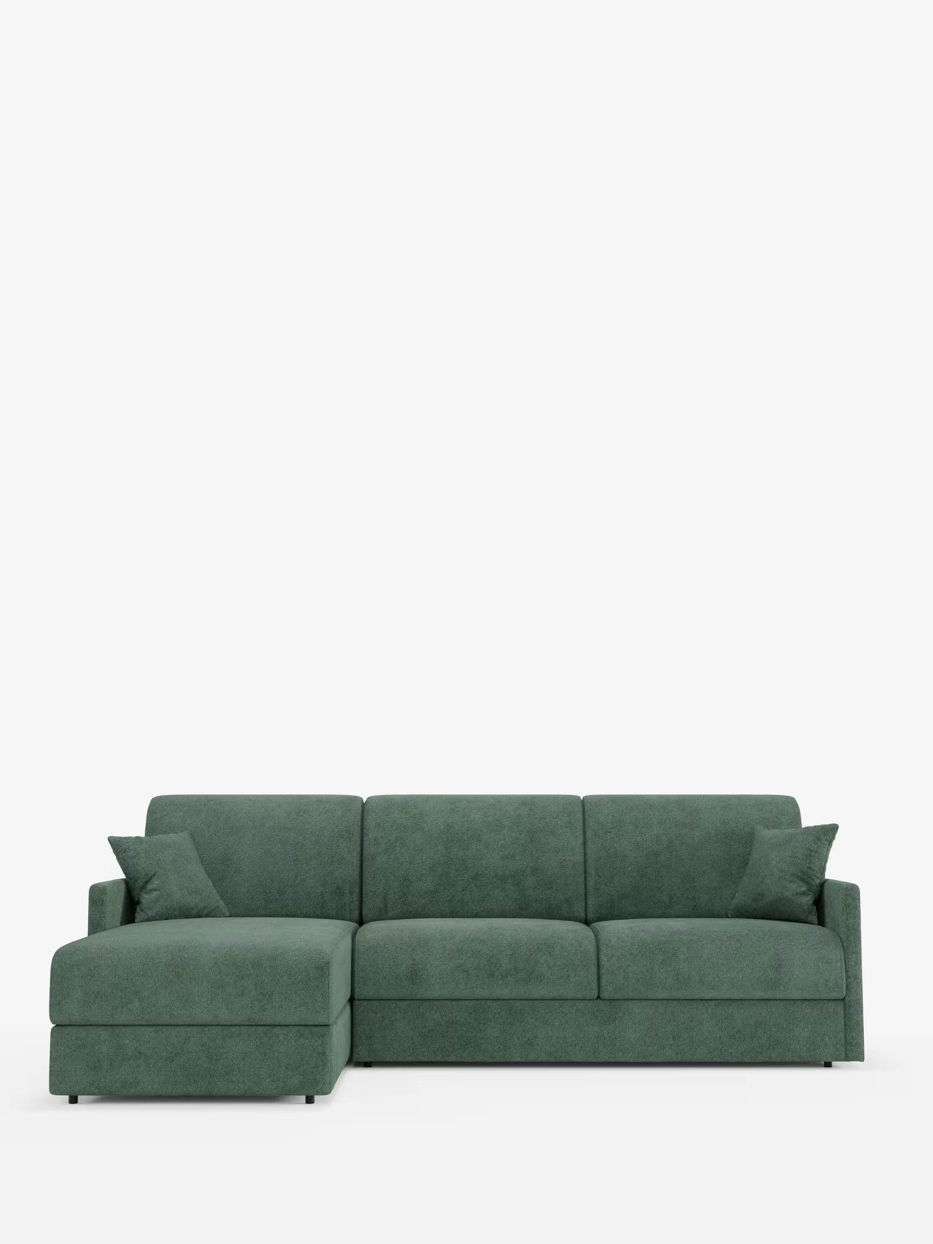 Tommy Divano Letto con penisola contenitore - design minimal e sfoderabile in tessuto smacchiabile simil cotone T33