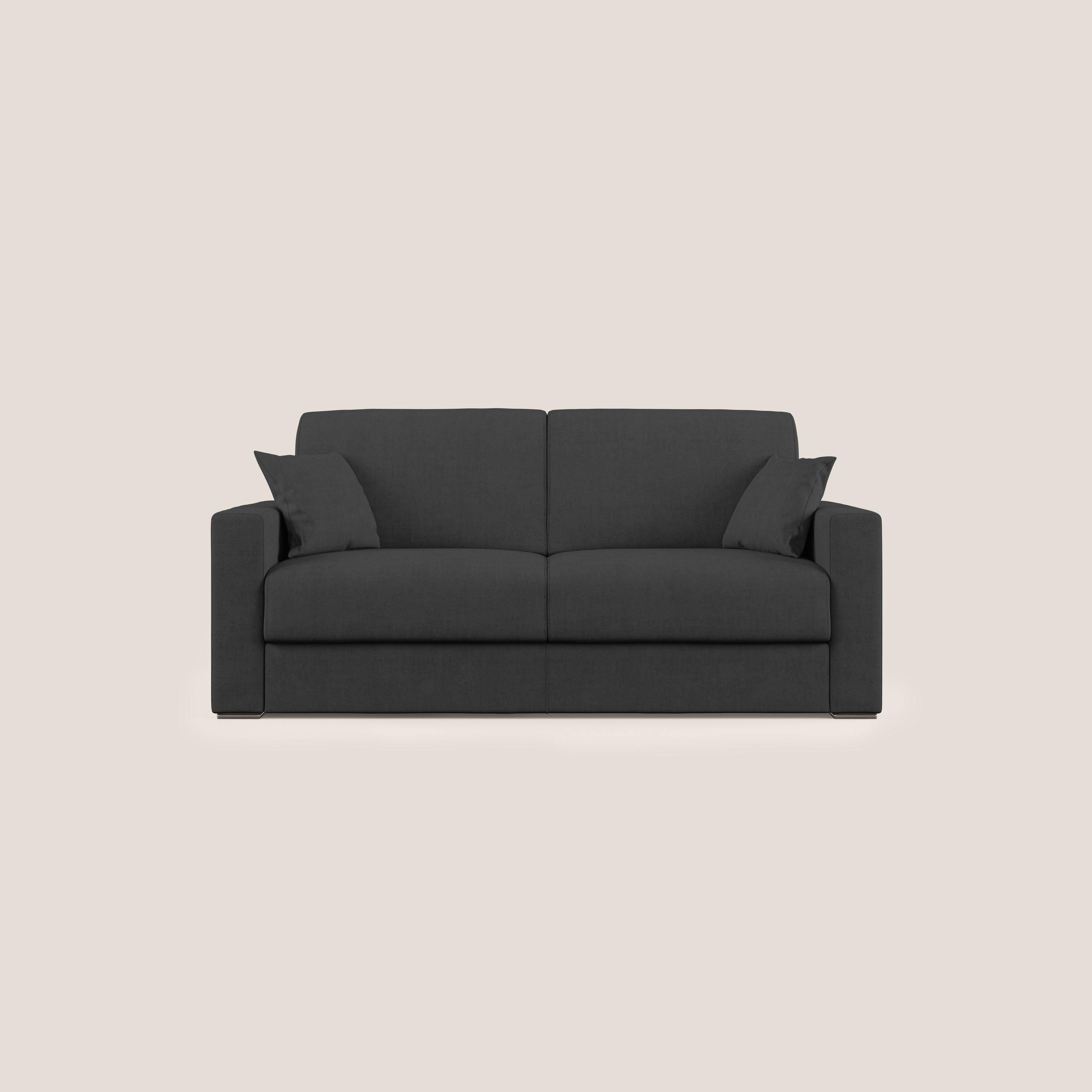 Best Divano letto matrimoniale in tessuto impermeabile T02 nero - divani.store