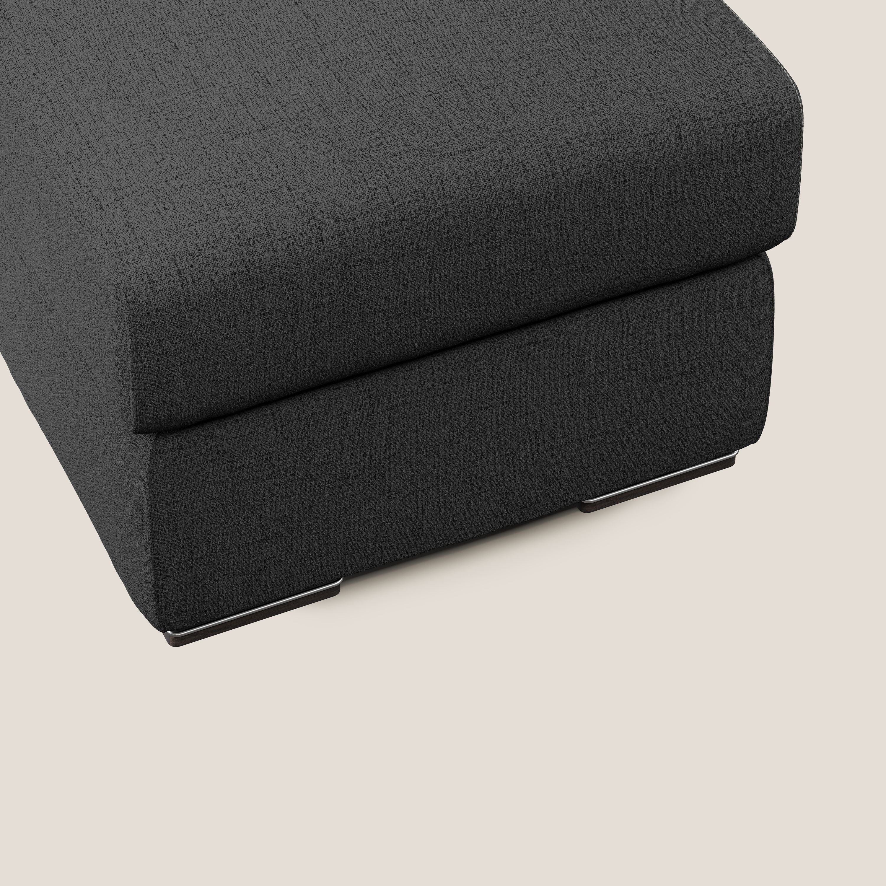 Sun pouf apribile contenitore in tessuto impermeabile fiammato T03 antracite - divani.store