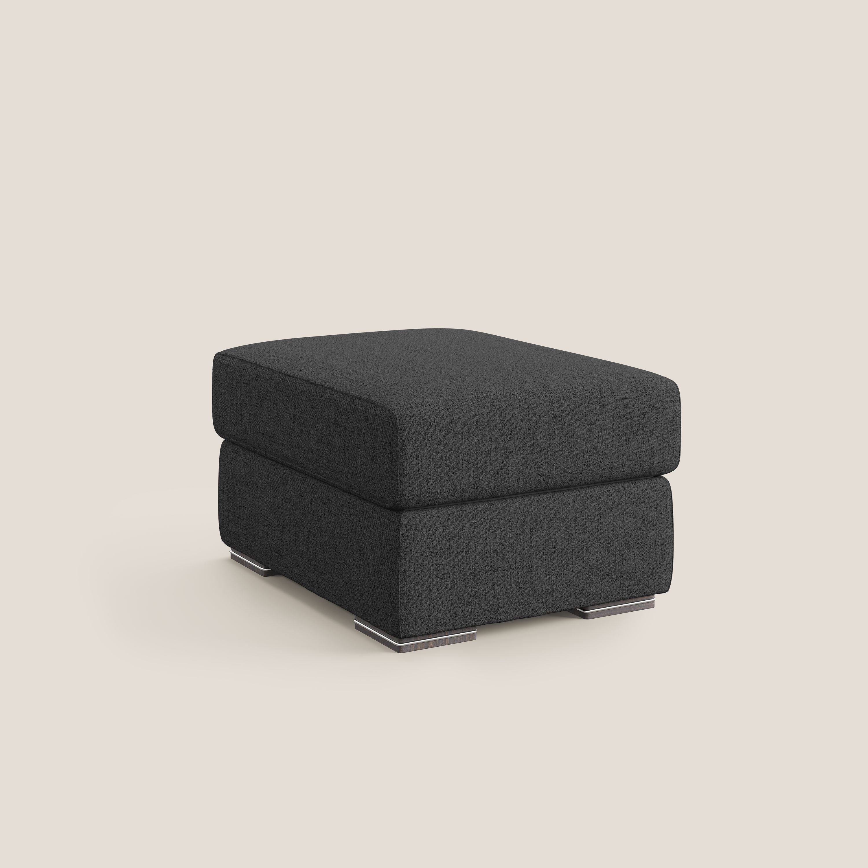 Sun pouf apribile contenitore in tessuto impermeabile fiammato T03 antracite - divani.store