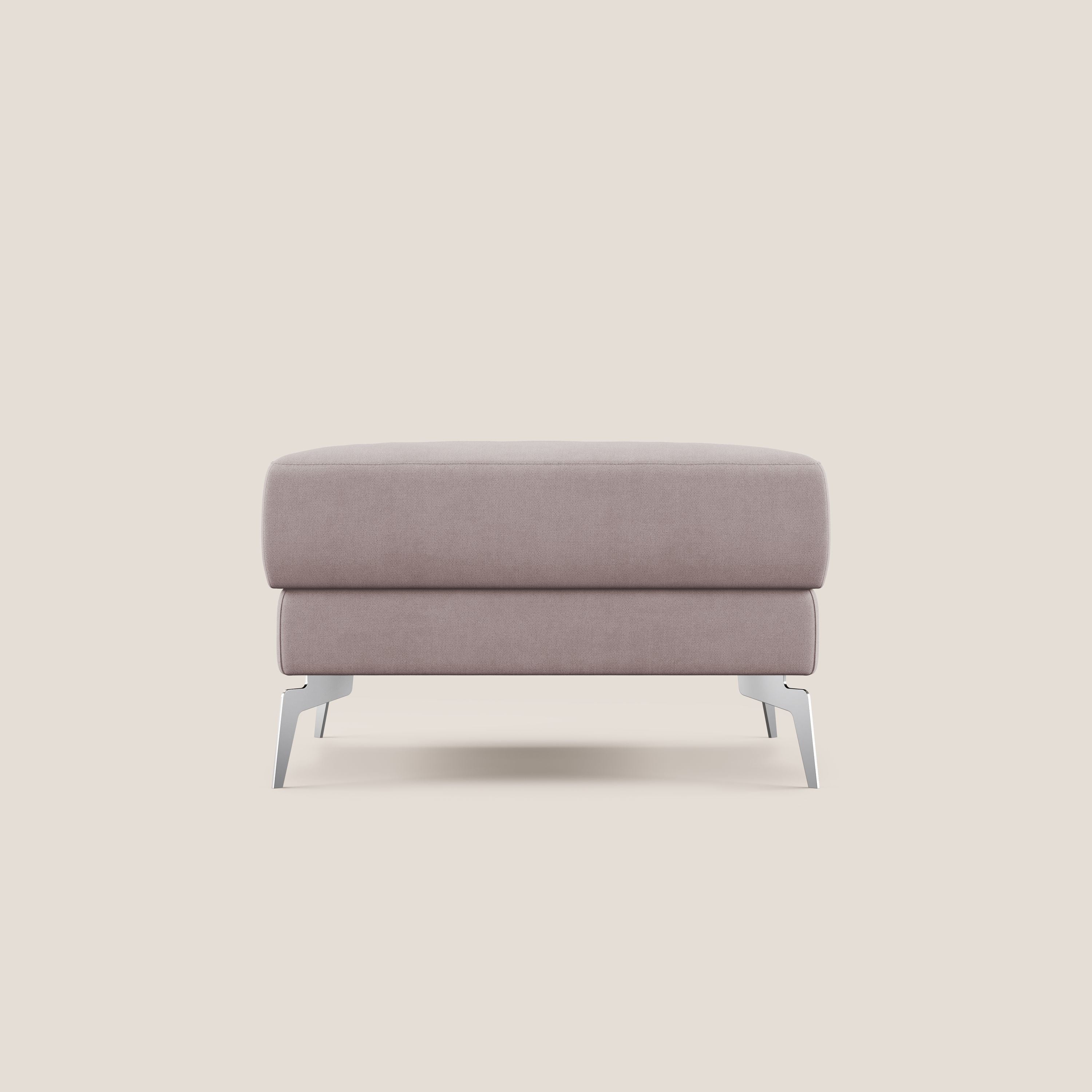 Star Pouf con piedini alti in tessuto impermeabile T02 rosa - divani.store