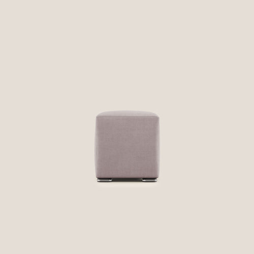 Cube pouf in tessuto morbido impermeabile T02 rosa - divani.store