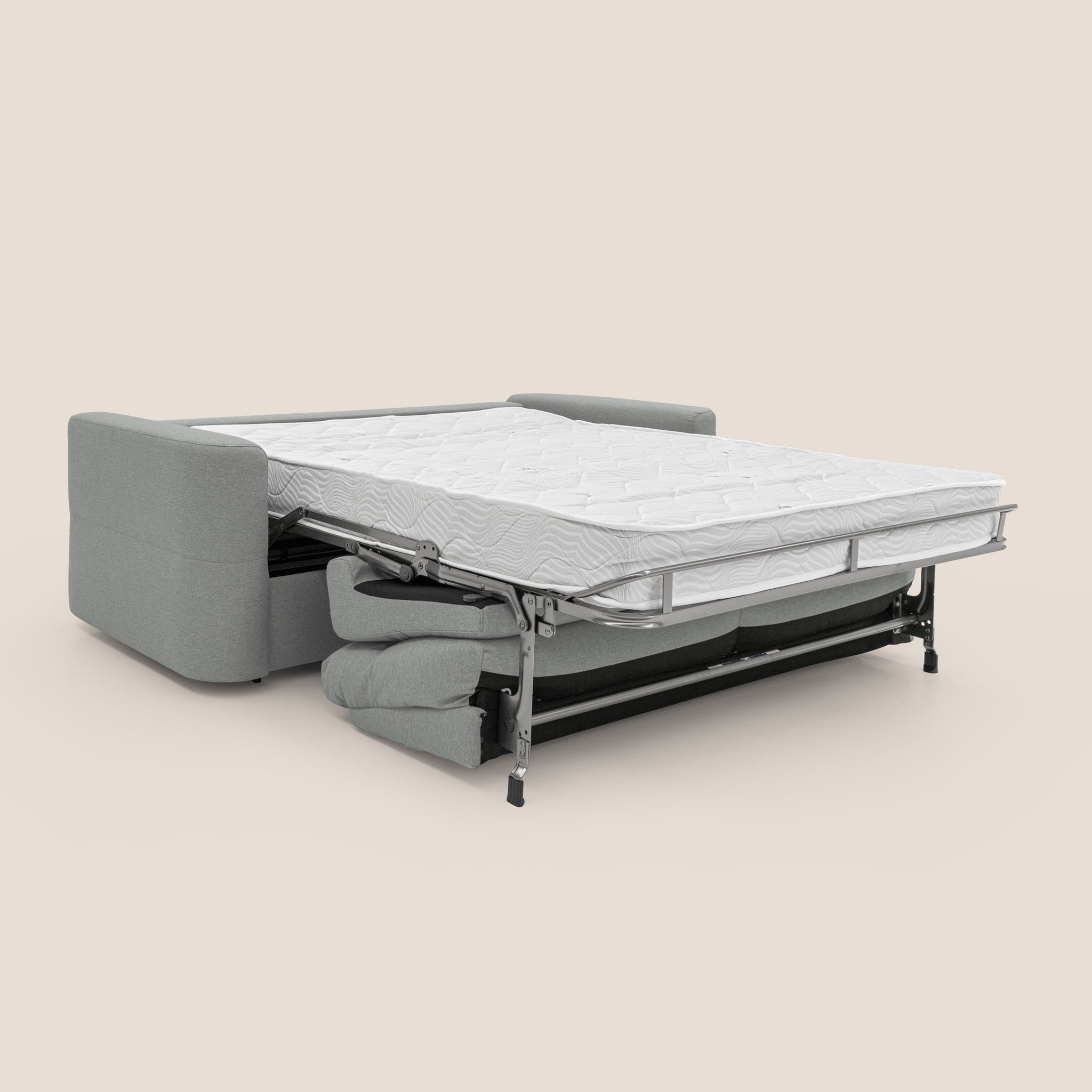 Cupido Canapé convertible matelas H18 cm au dossier haut moelleux en tissu imperméable T13