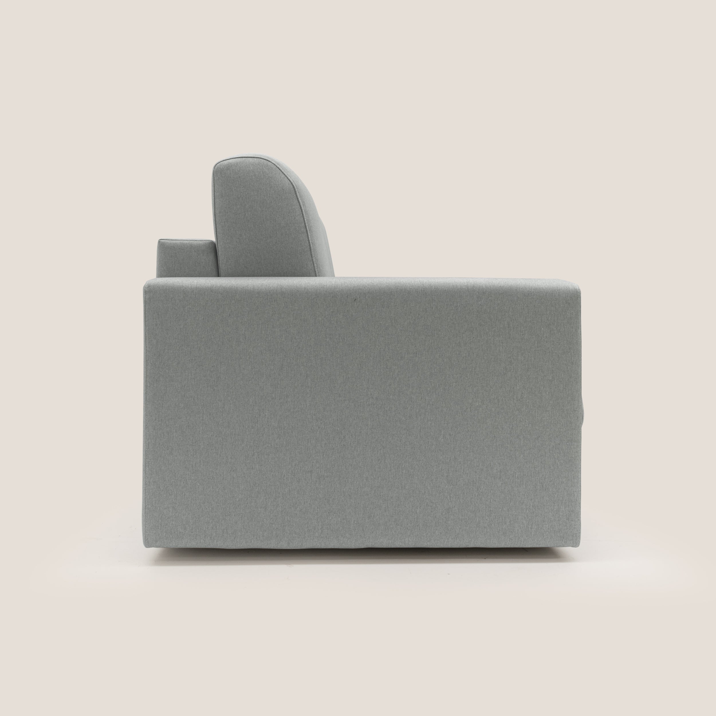 Chris Divano letto matrimoniale in tessuto impermeabile T13 grigio - divani.store
