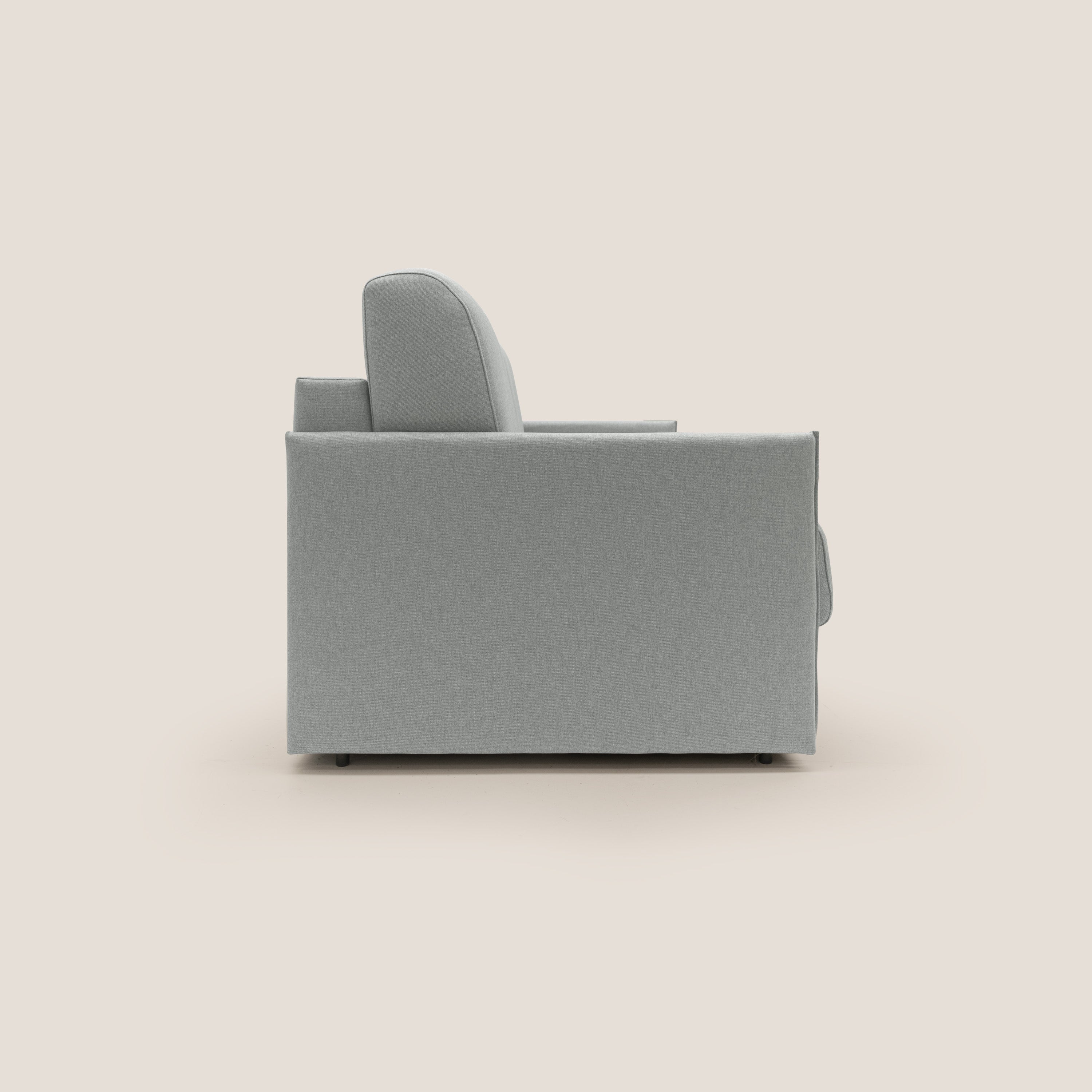 Evans Divano letto matrimoniale in tessuto impermeabile T13 grigio - divani.store