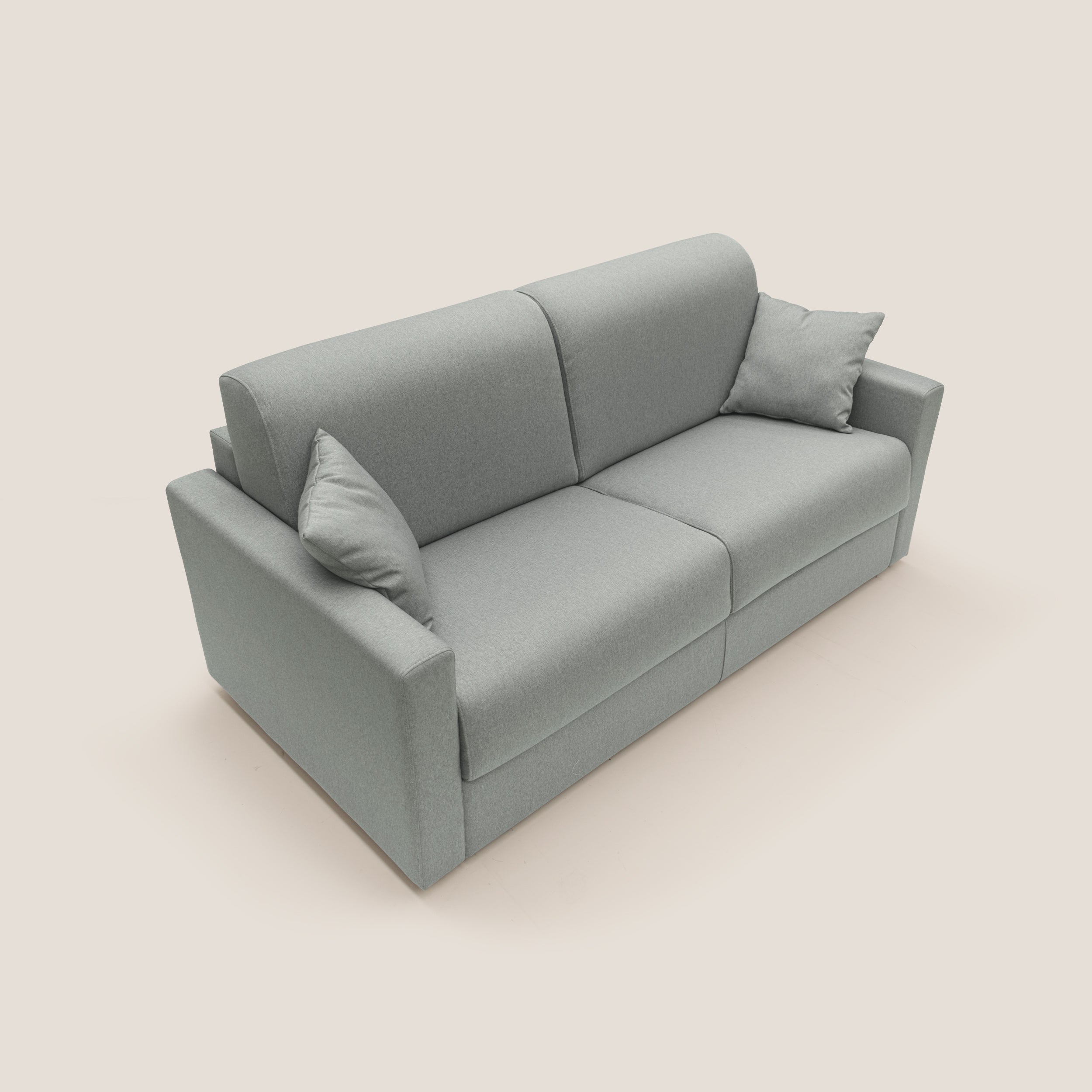Chris Divano letto matrimoniale in tessuto impermeabile T13 grigio - divani.store