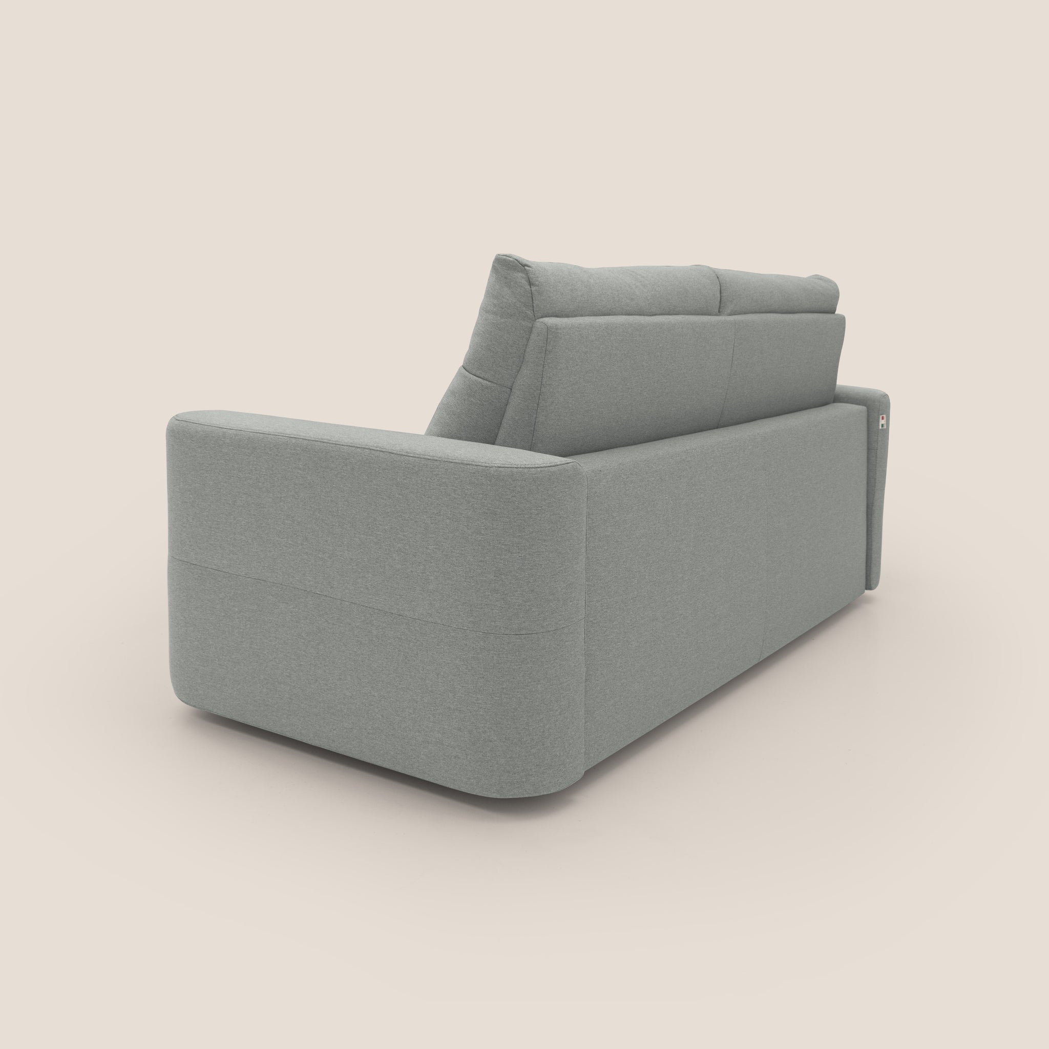 Cupido Canapé convertible 202 cm ( mat. 140 x 197 cm) matelas H18 cm en tissu imperméable T13  Gris