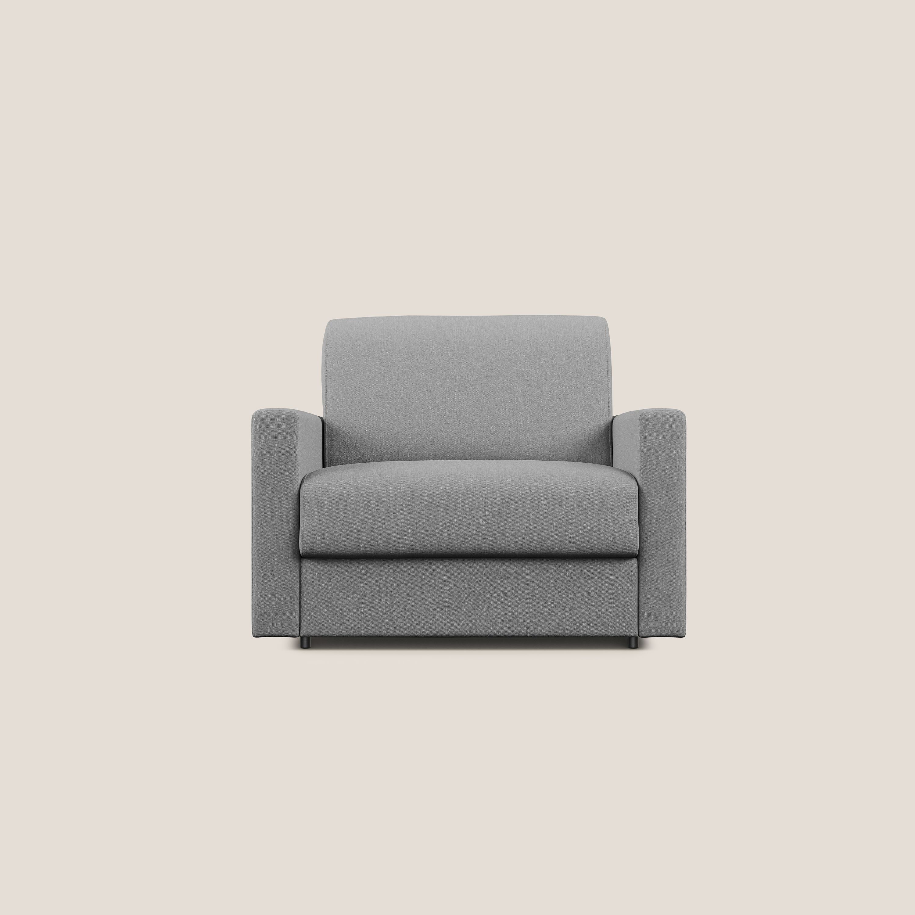 Chris poltrona letto in tessuto impermeabile T13 grigio - divani.store