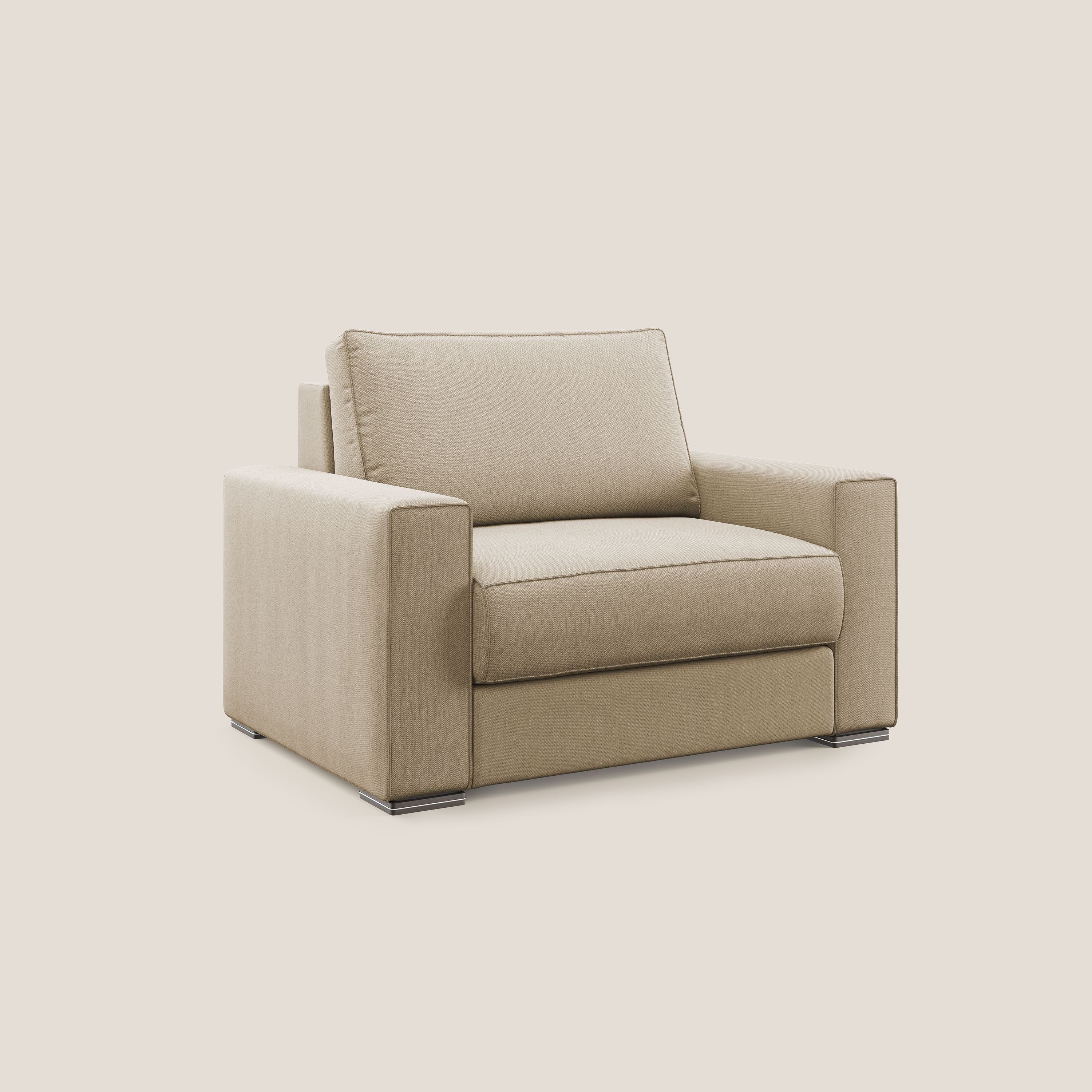 Dream poltrona letto in tessuto smacchiabile T05 beige - divani.store