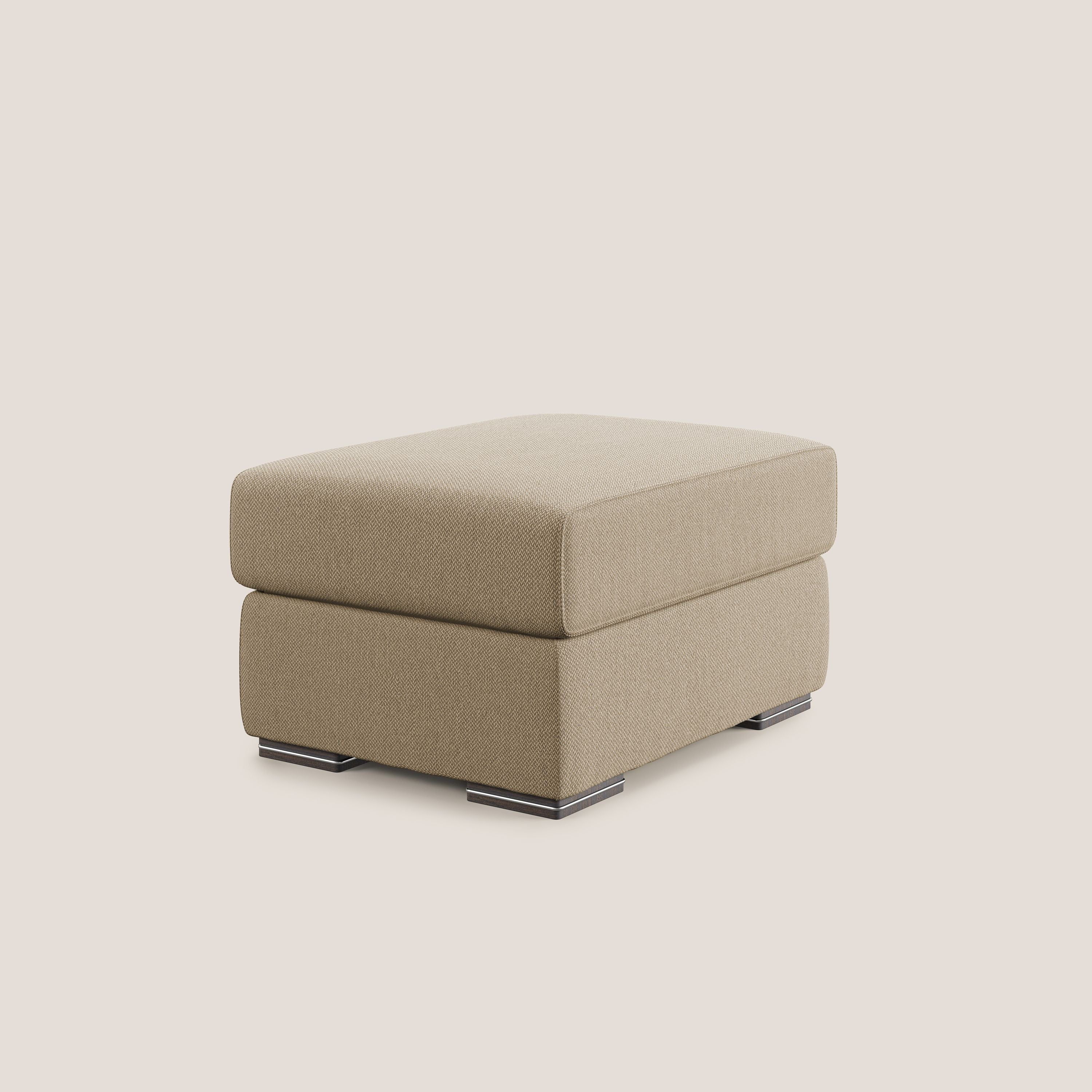 Sun pouf apribile contenitore in tessuto smacchiabile ad acqua T05 beige - divani.store