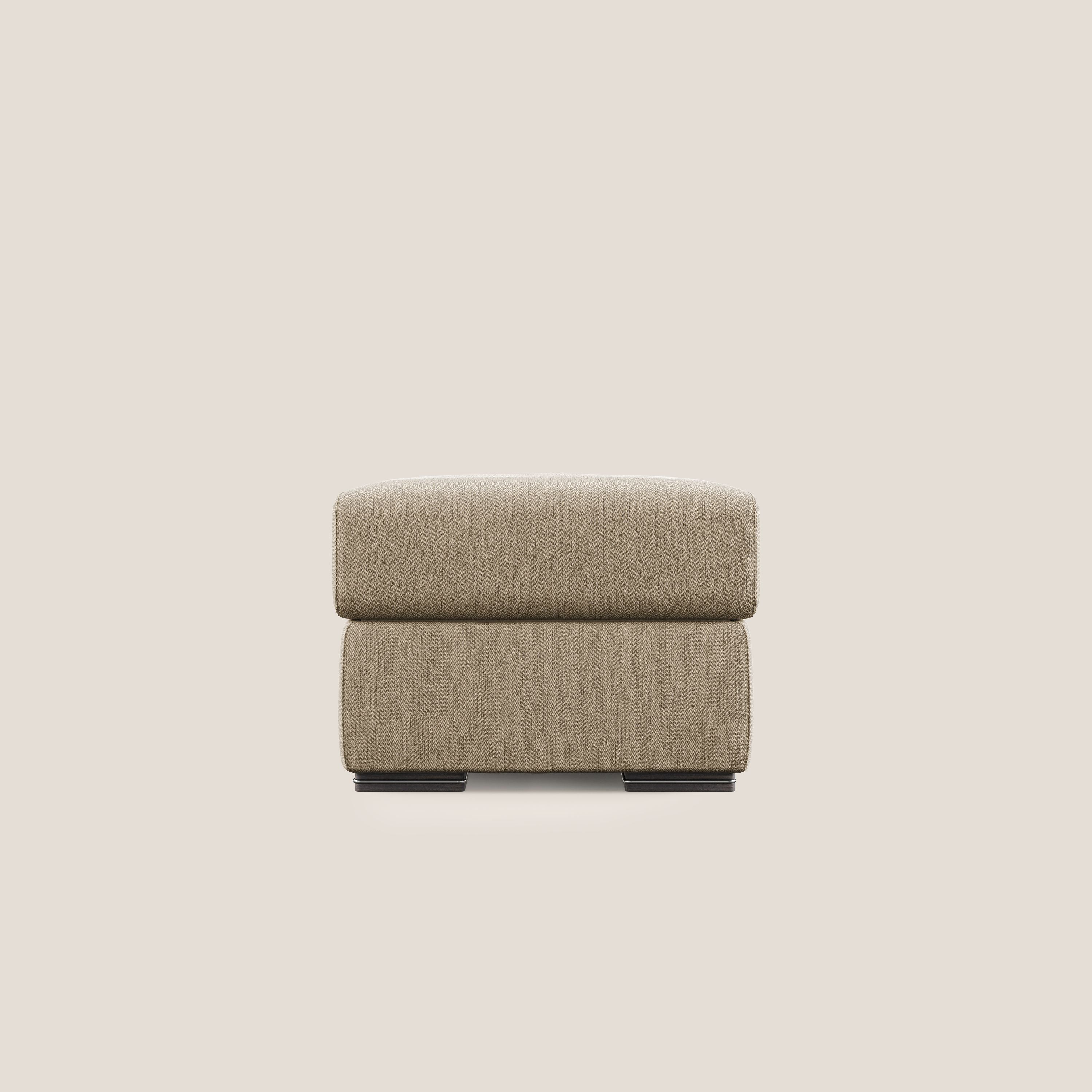 Sun pouf apribile contenitore in tessuto smacchiabile ad acqua T05 beige - divani.store