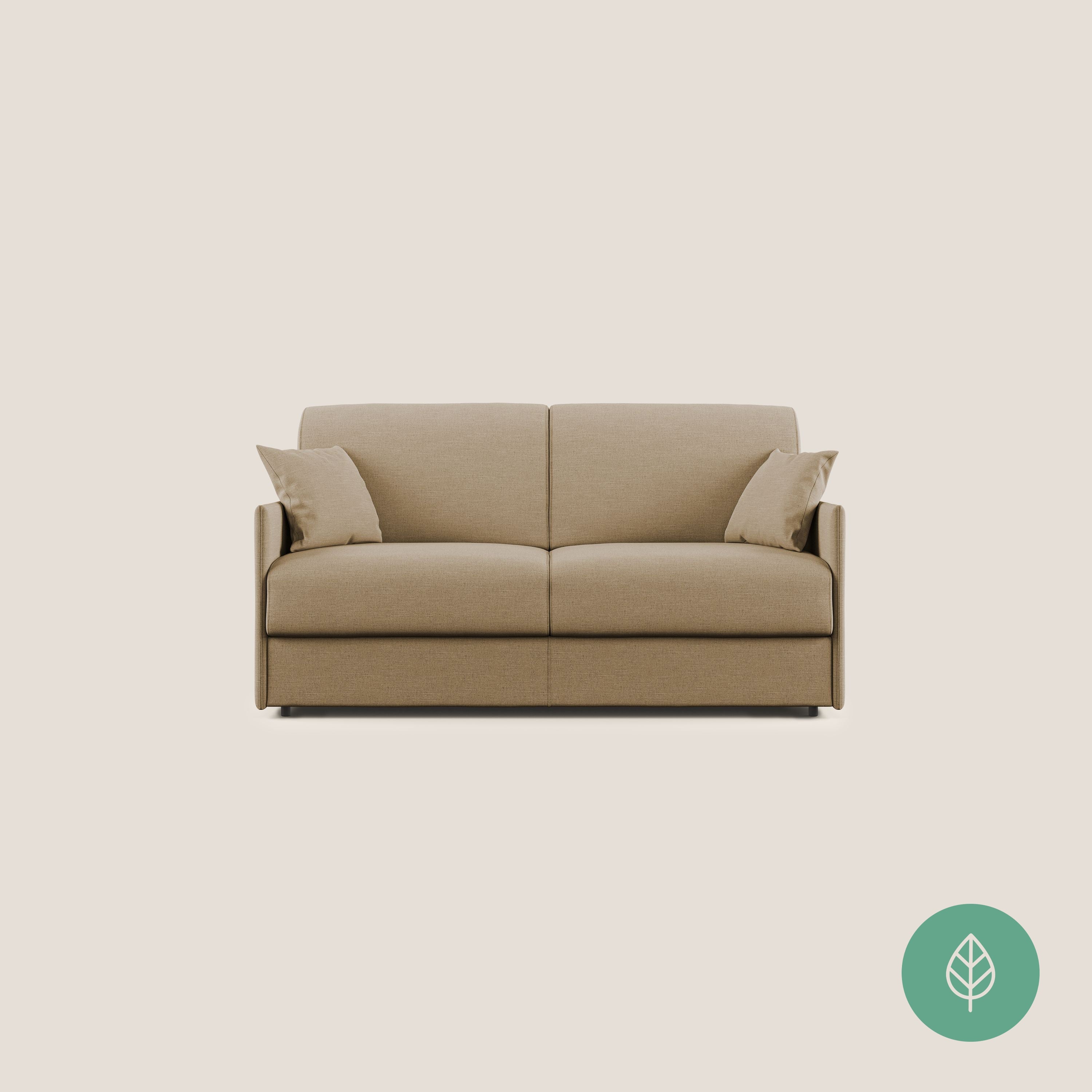 Evans Divano letto in tessuto Ecosostenibile beige - divani.store