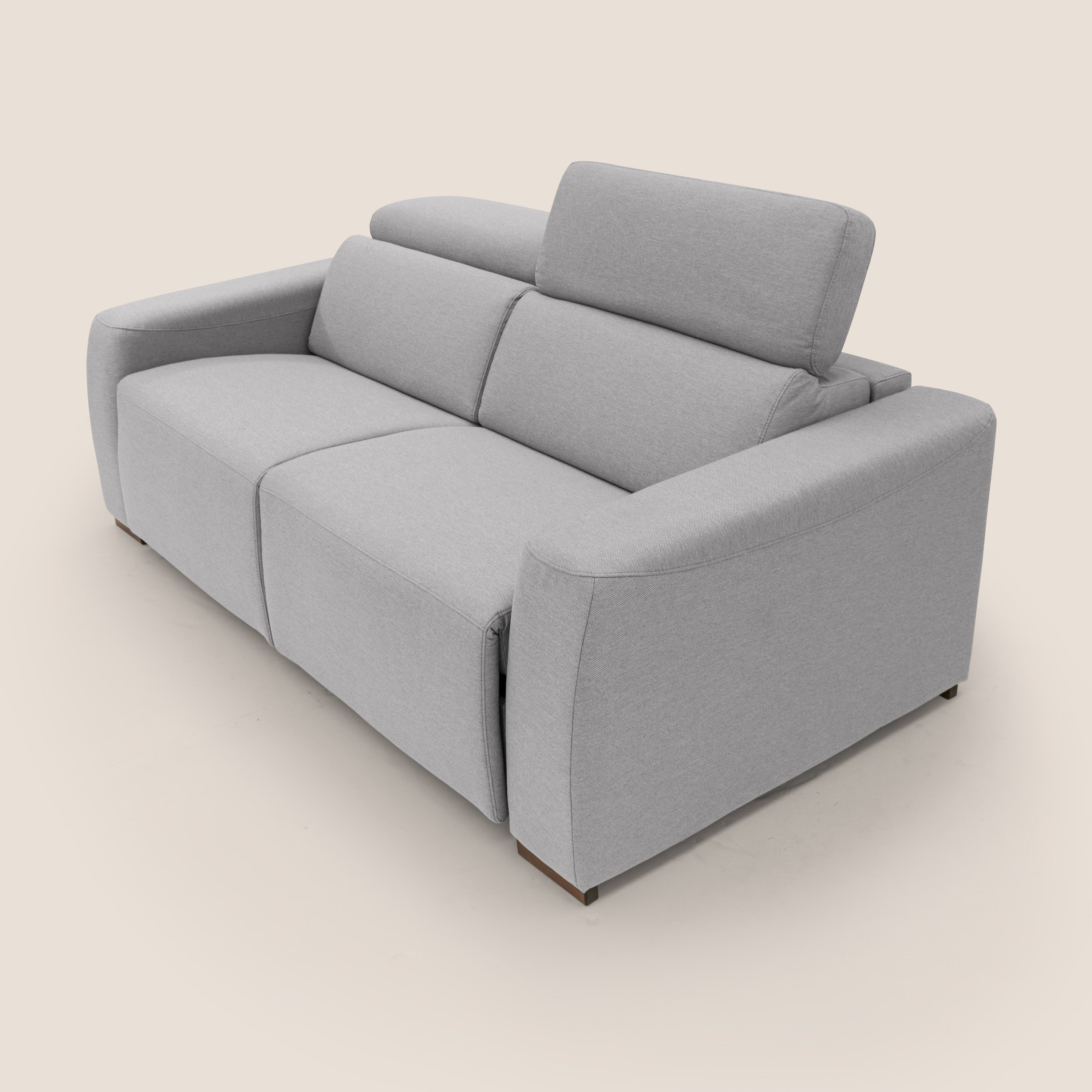 Poseidon canapé lit convertible + RELAX électrique en tissu imperméable détachable T05 gris