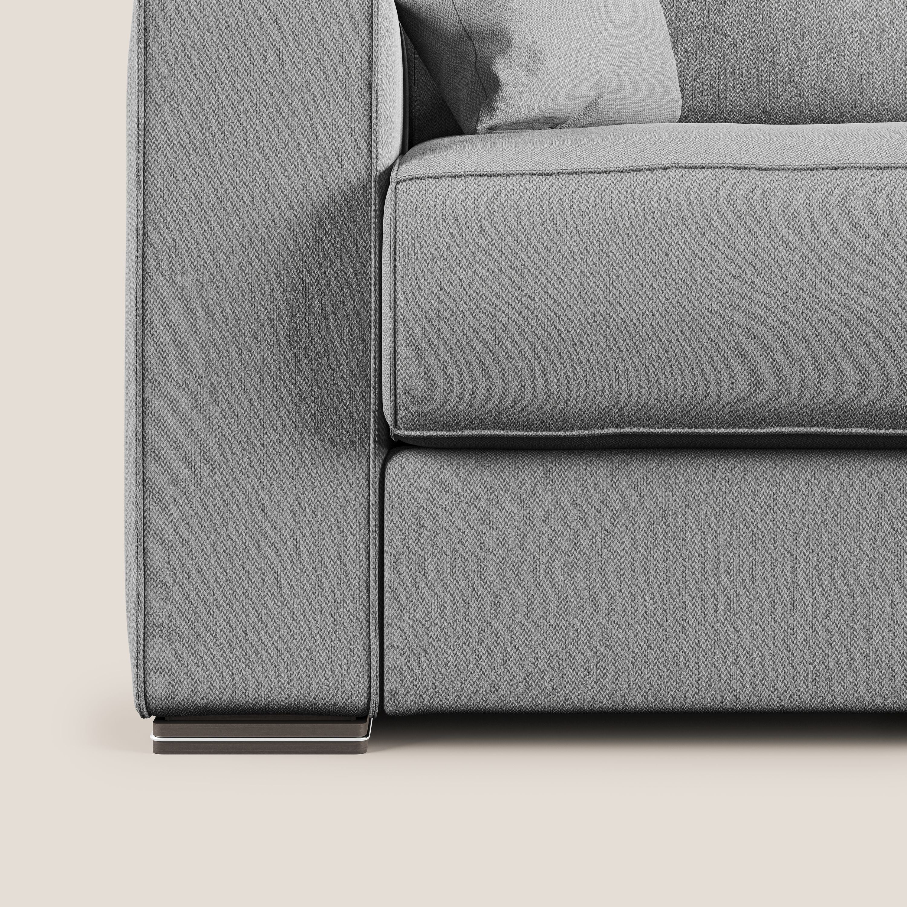 Dream Divano letto moderno dai morbidi cuscini in tessuto smacchiabile T05 grigio - divani.store