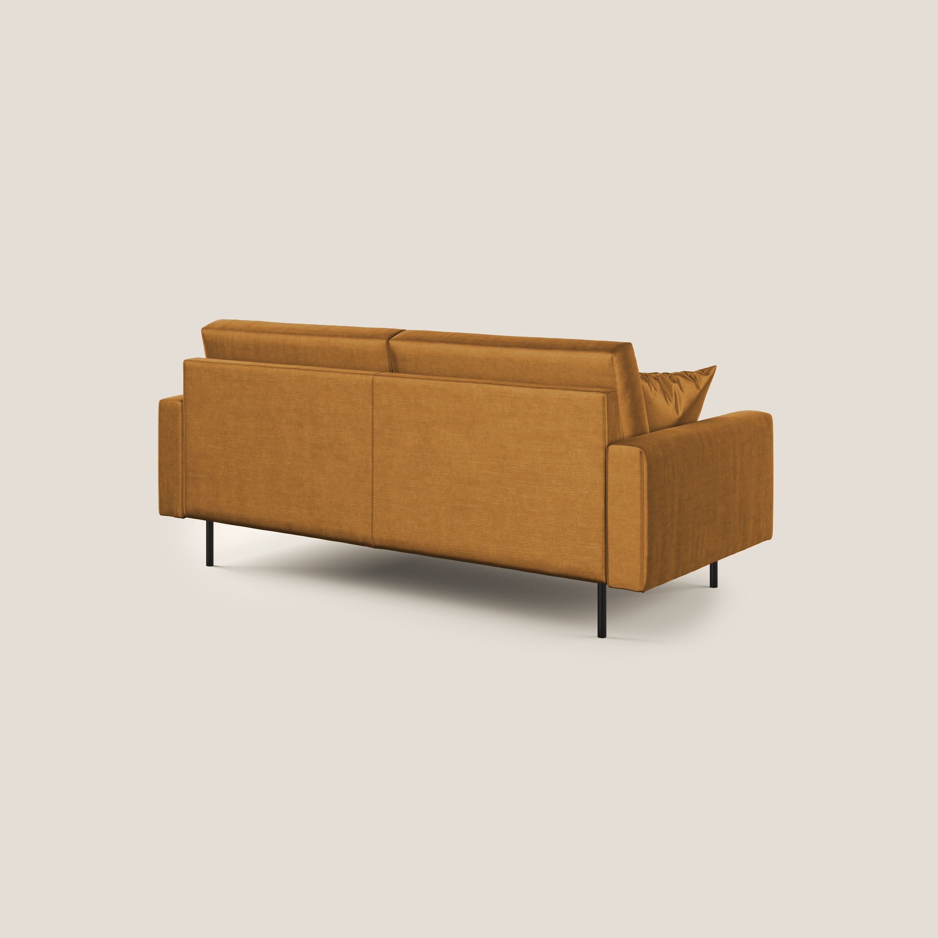 Arthur divano moderno in velluto morbido impermeabile T01 oro - divani.store