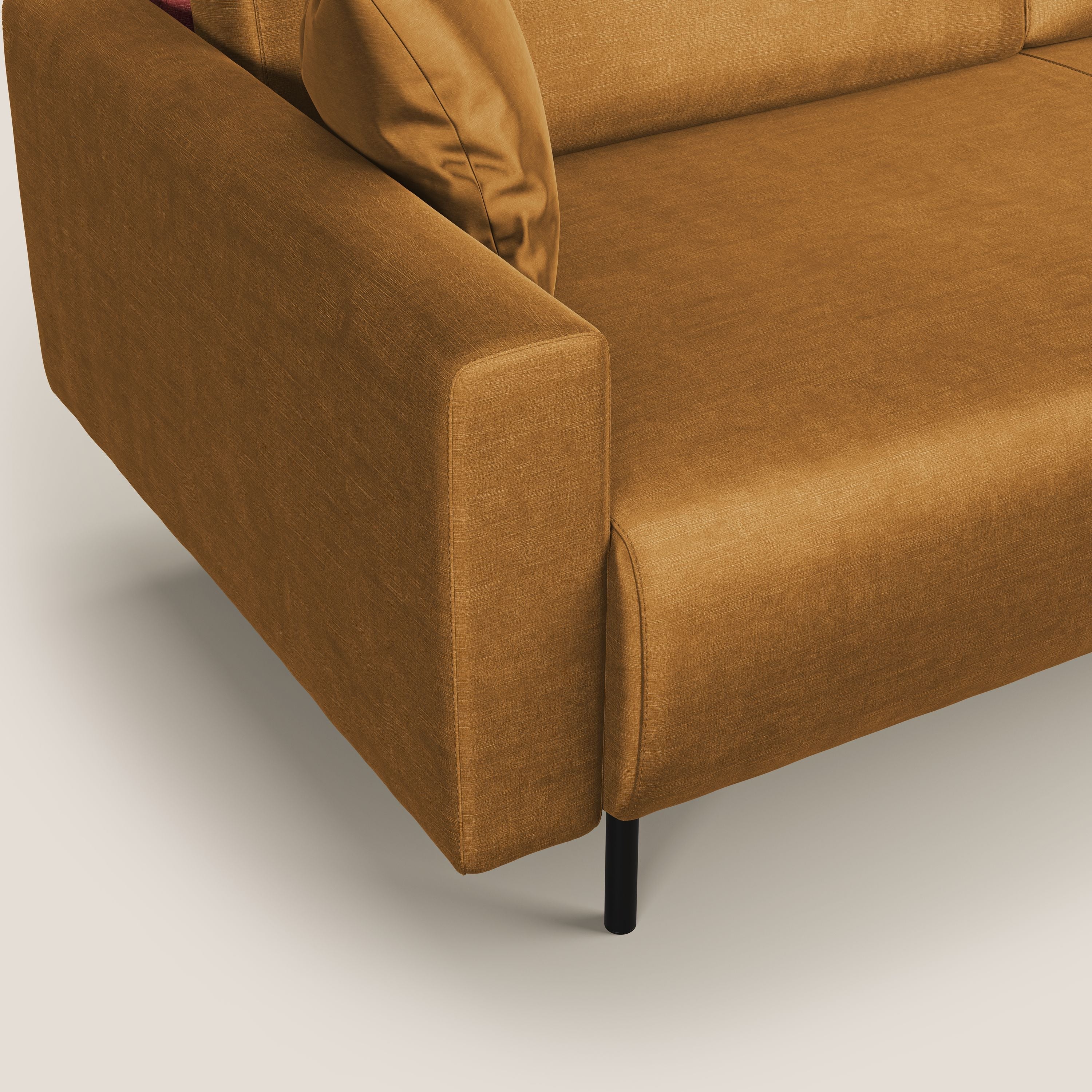 Arthur divano moderno in velluto morbido impermeabile T01 oro - divani.store
