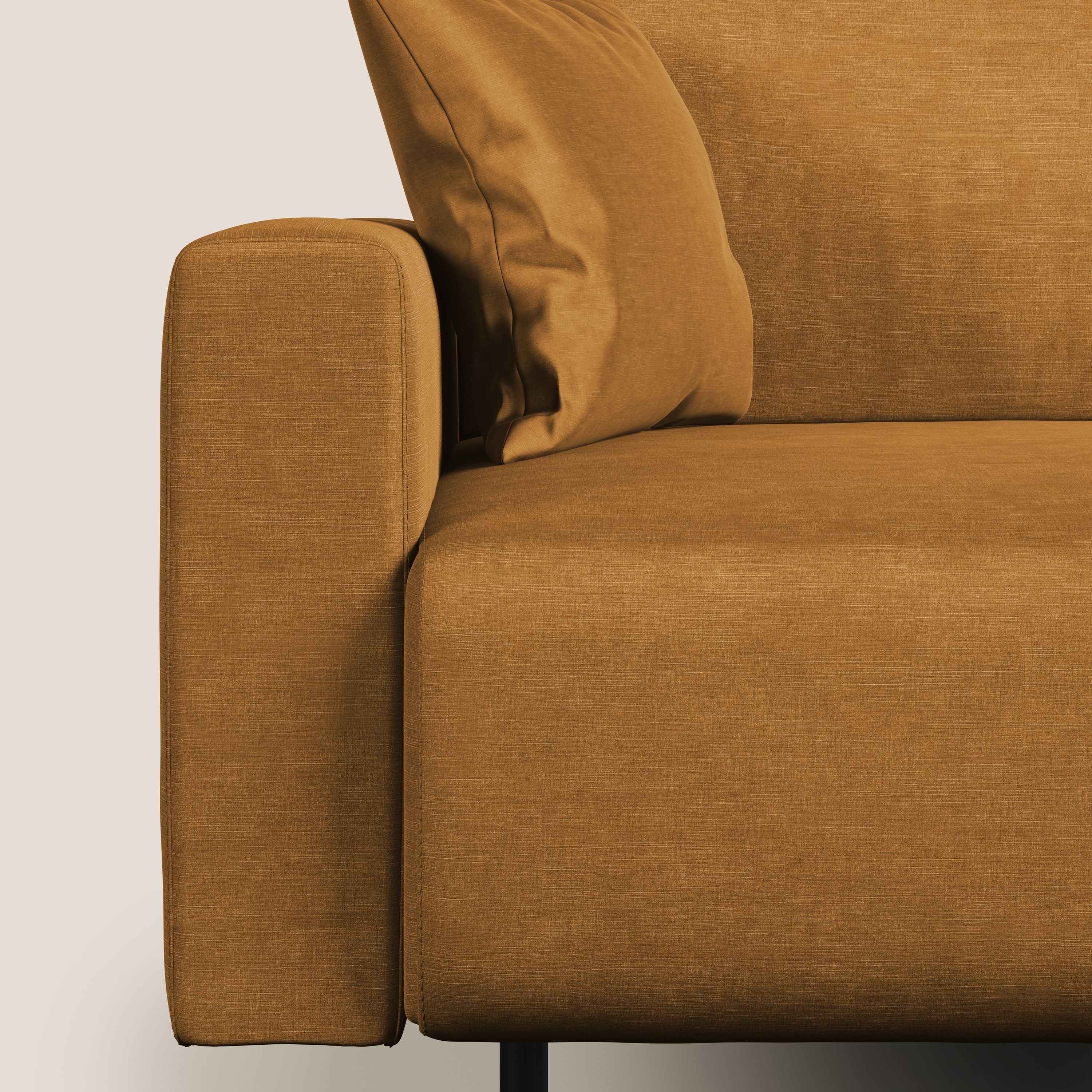 Arthur divano moderno in velluto morbido impermeabile T01 oro - divani.store