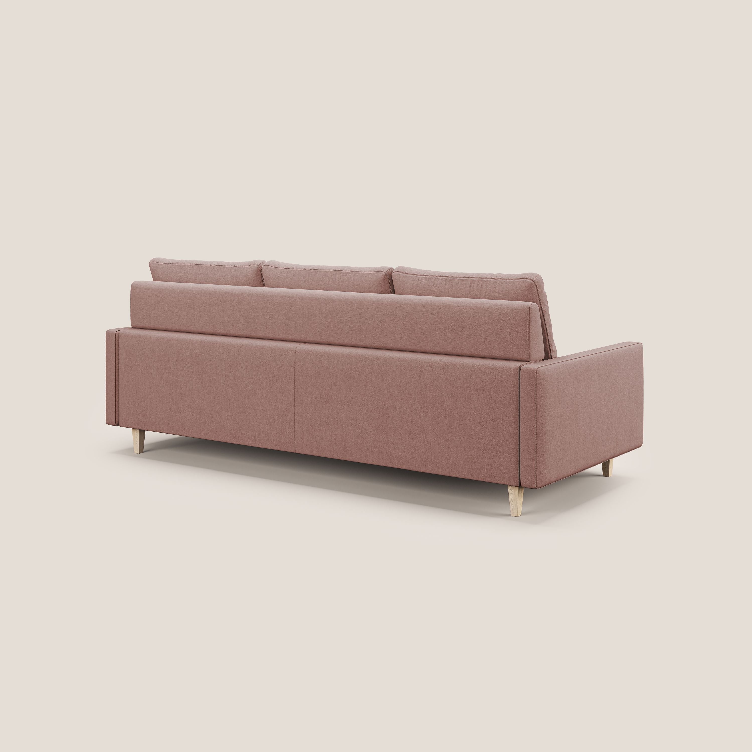Matisse Divano angolare con sedute scorrevoli in tessuto morbido smacchiabile T17 - divani.store