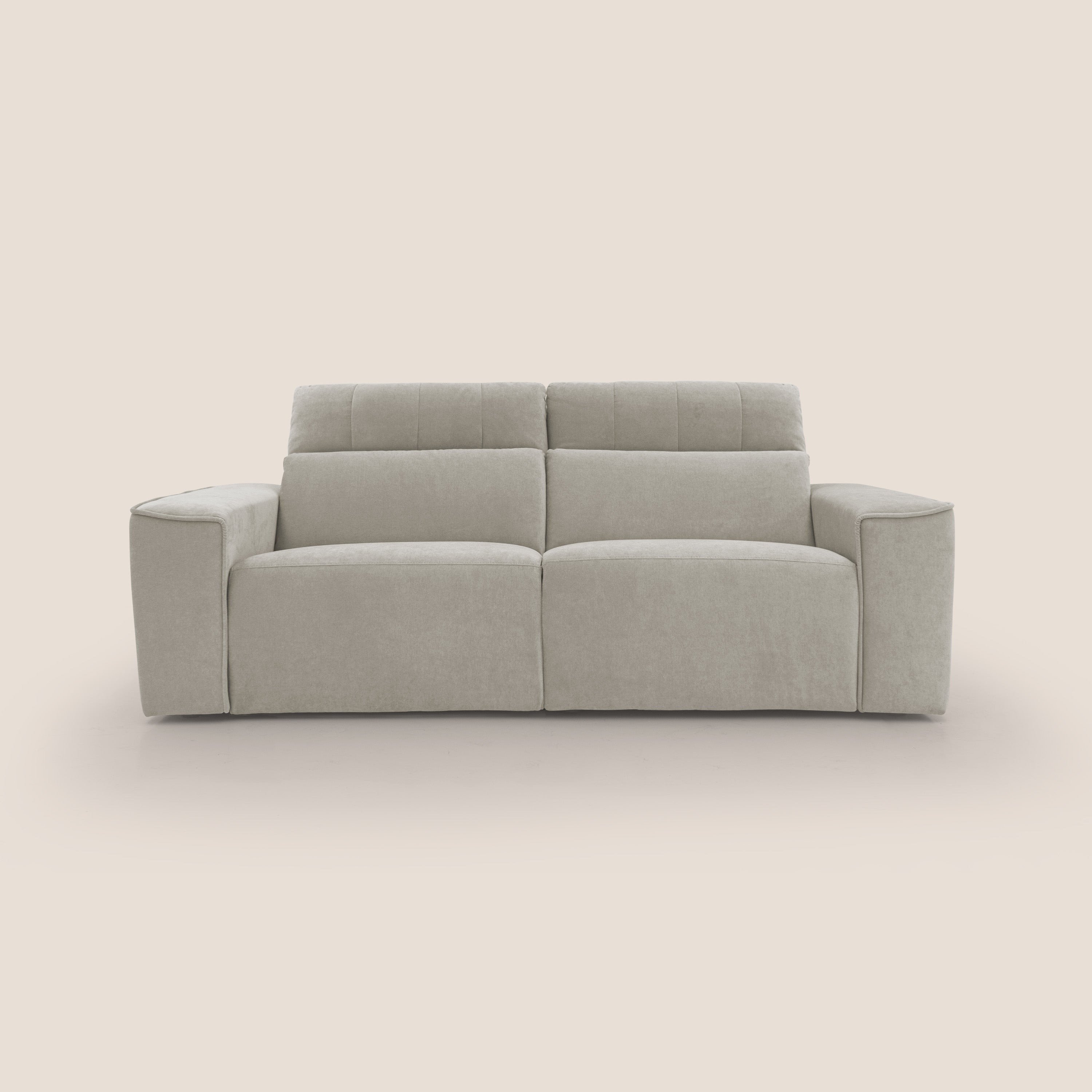 Clark Divano modulare con opzione relax elettrico in tessuto smacchiabile impermeabile T17 - divani.store