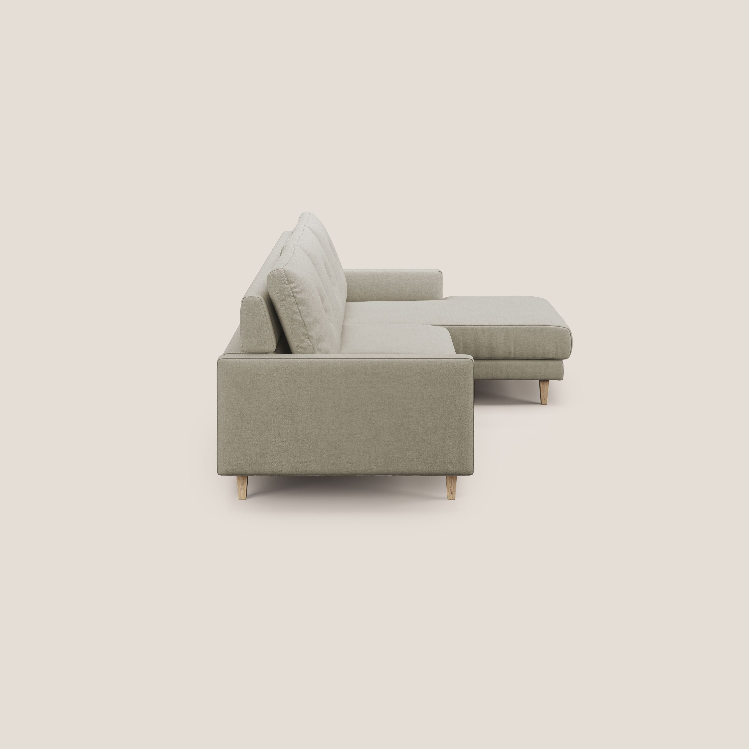 Matisse Divano angolare con sedute scorrevoli in tessuto morbido smacchiabile T17 - divani.store