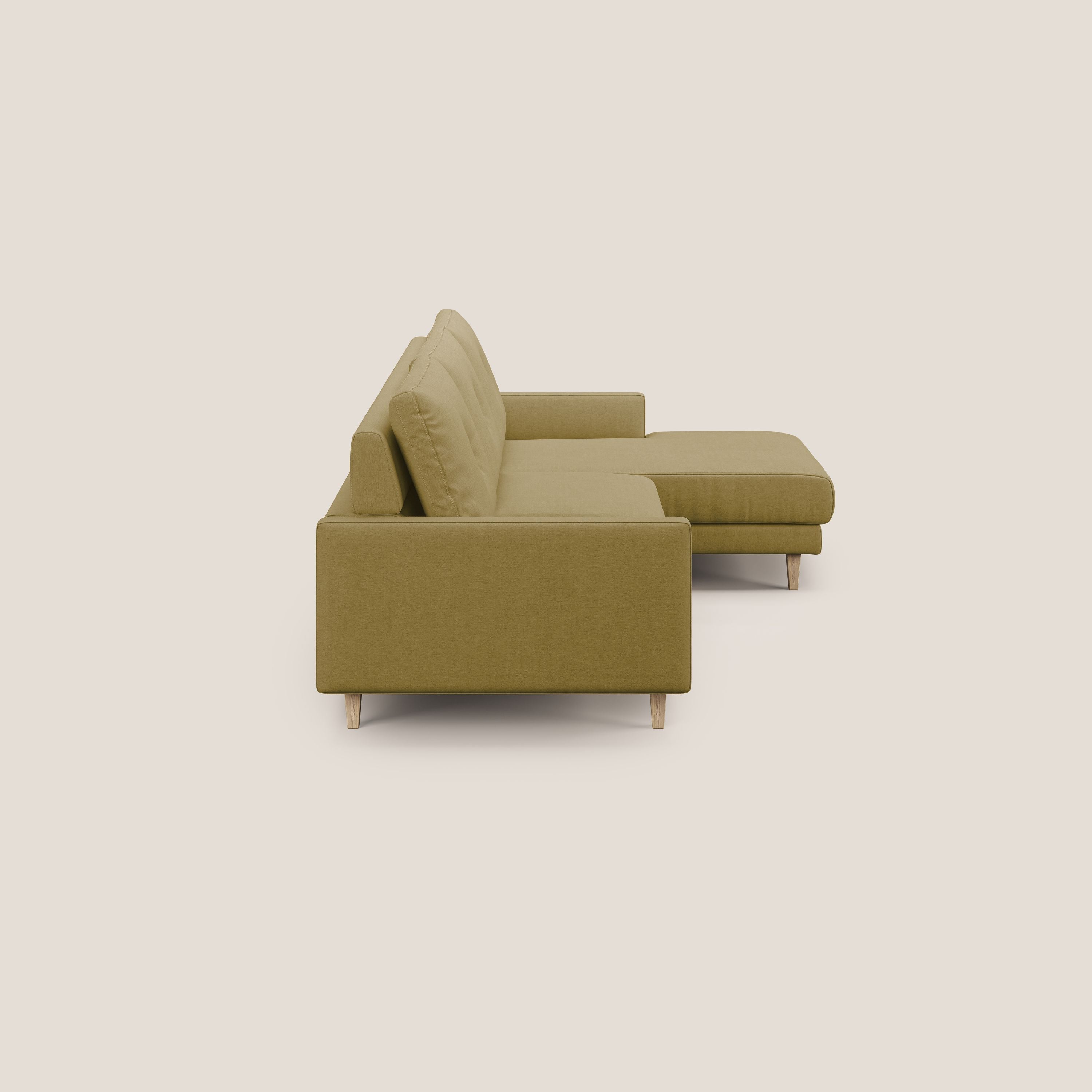 Matisse Divano angolare con sedute scorrevoli in tessuto morbido smacchiabile T17 - divani.store