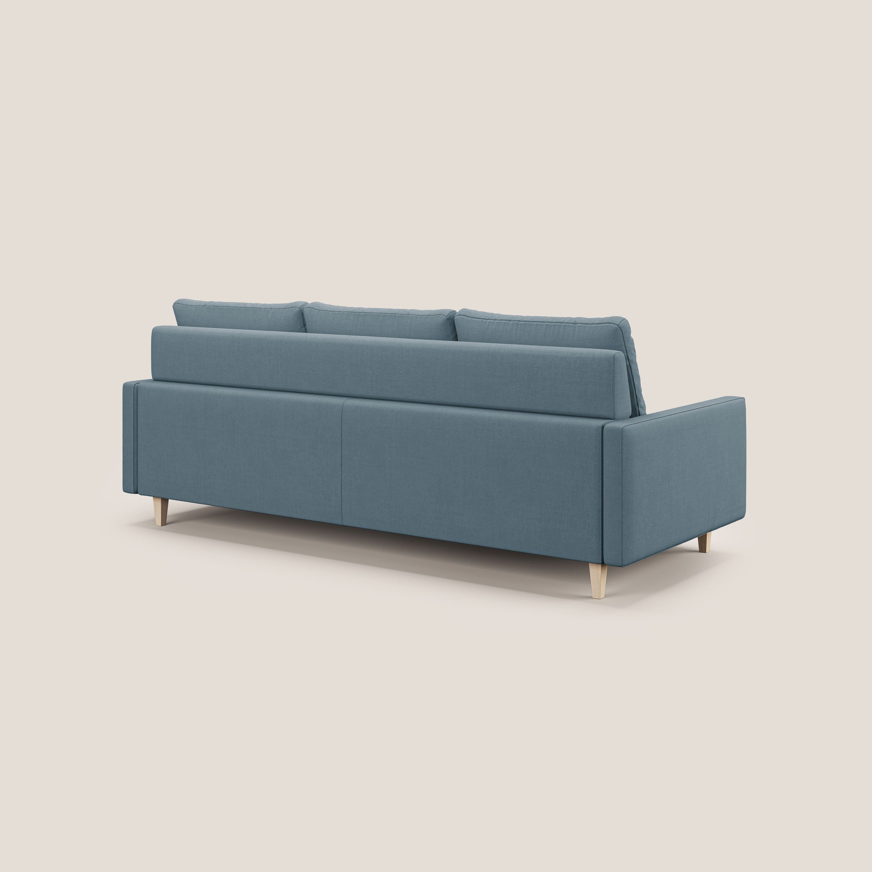 Matisse Divano angolare con sedute scorrevoli in tessuto morbido smacchiabile T17 - divani.store