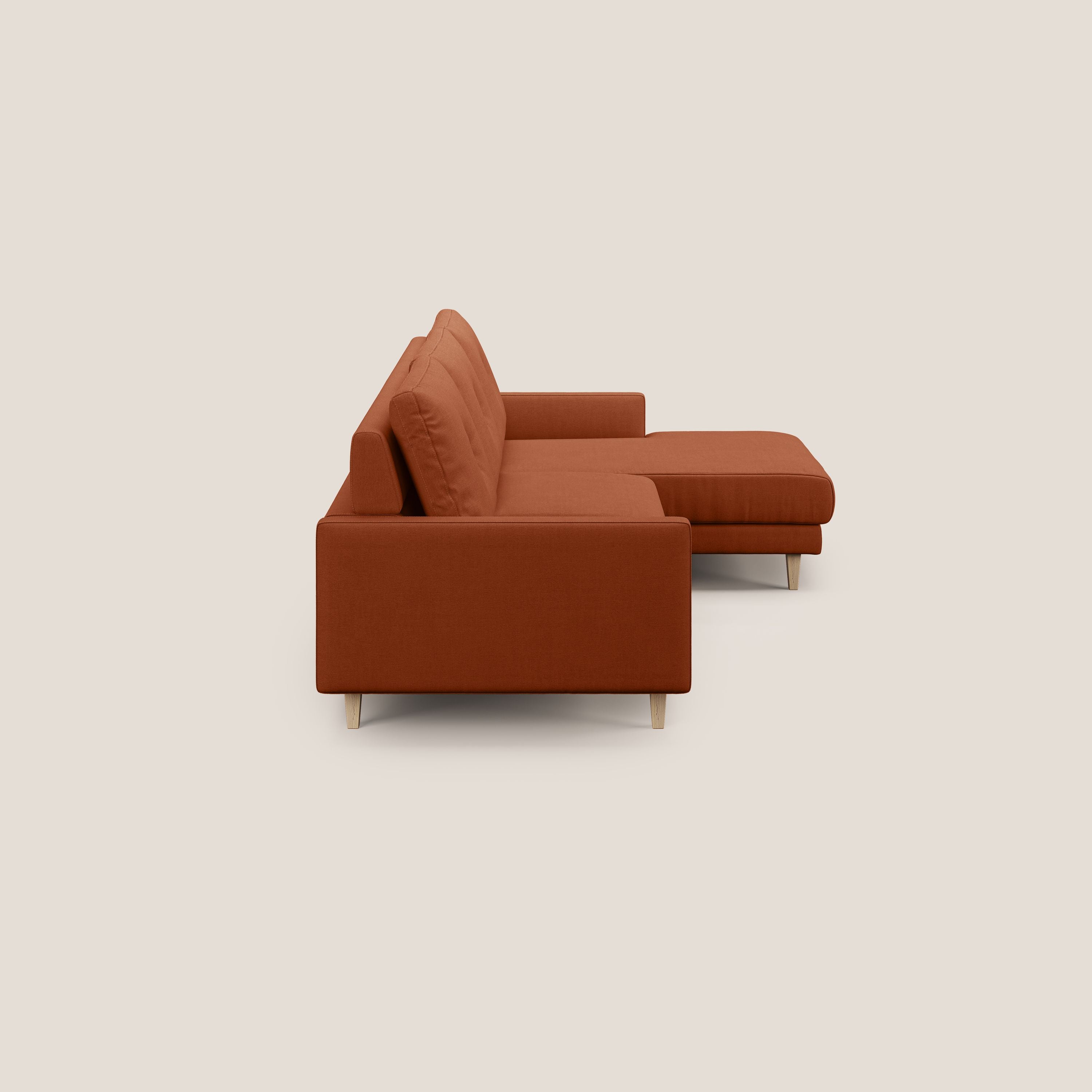 Matisse Divano angolare con sedute scorrevoli in tessuto morbido smacchiabile T17 - divani.store