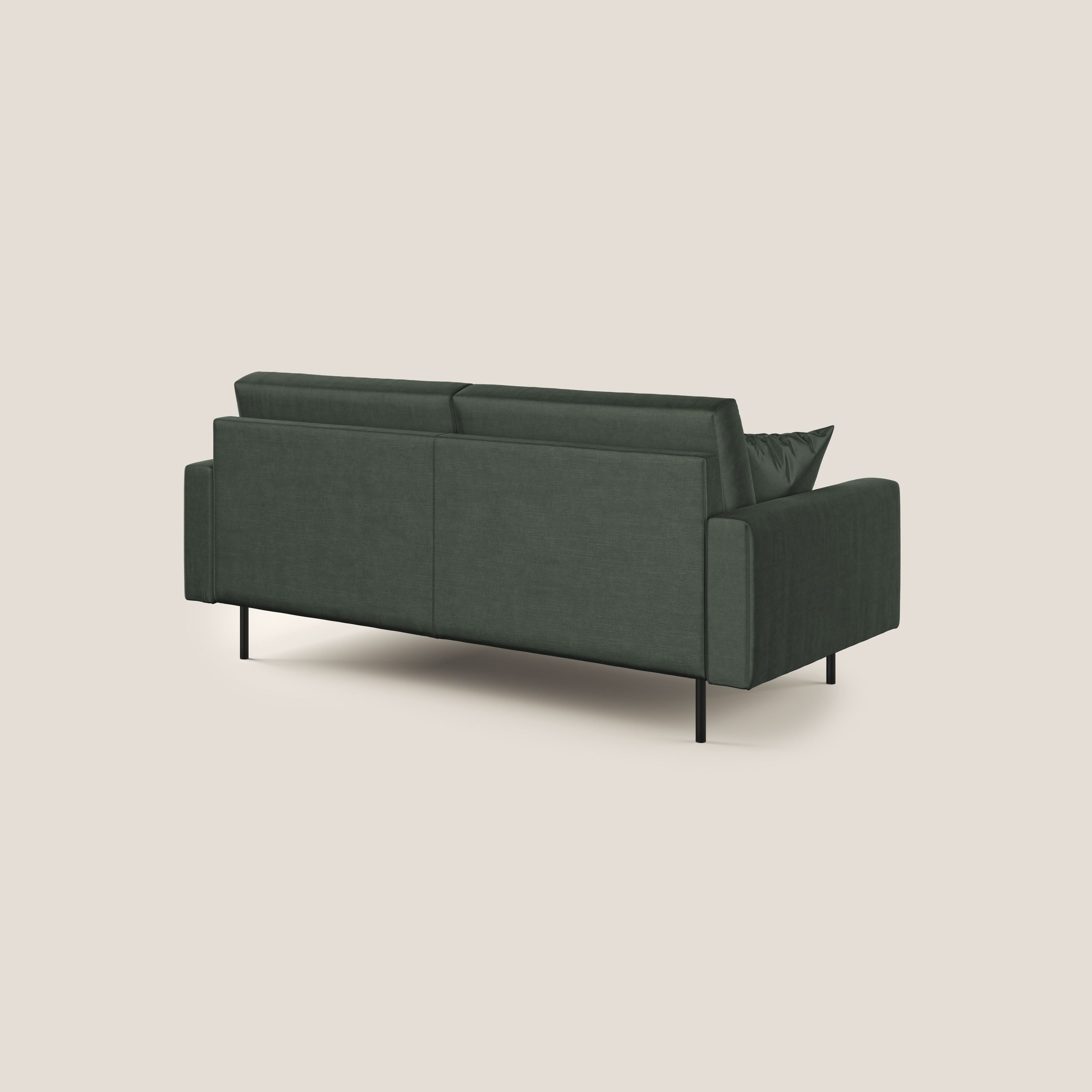 Arthur divano moderno in velluto morbido impermeabile T01 verde - divani.store