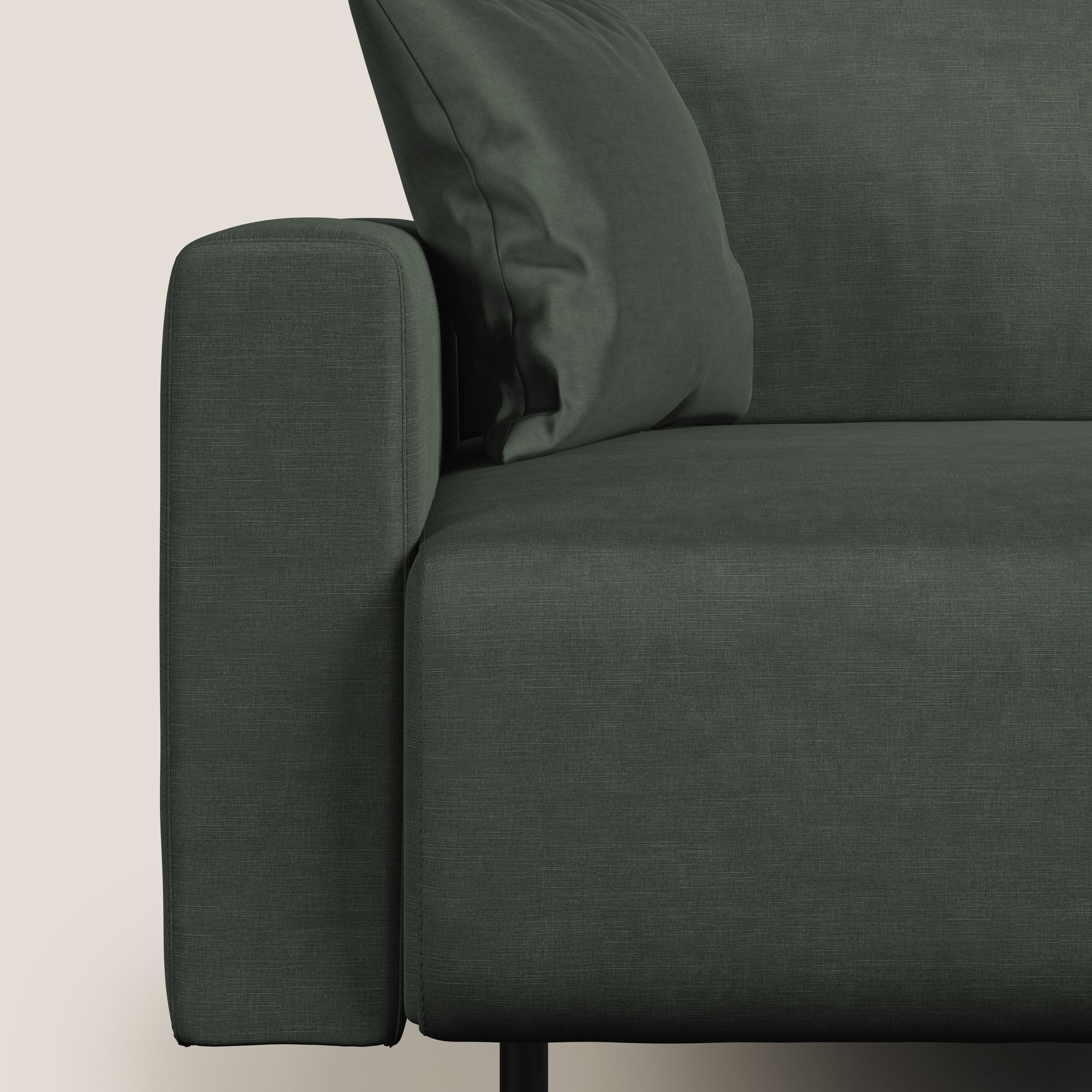 Arthur divano moderno in velluto morbido impermeabile T01 verde - divani.store